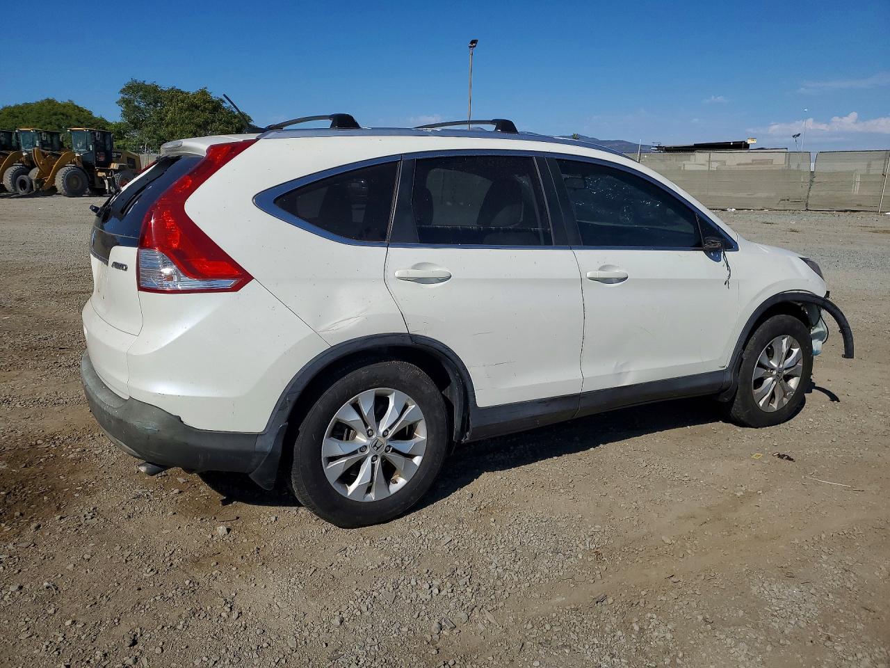 2013 Honda Cr-v Exl White vin: 5J6RM4H71DL063742