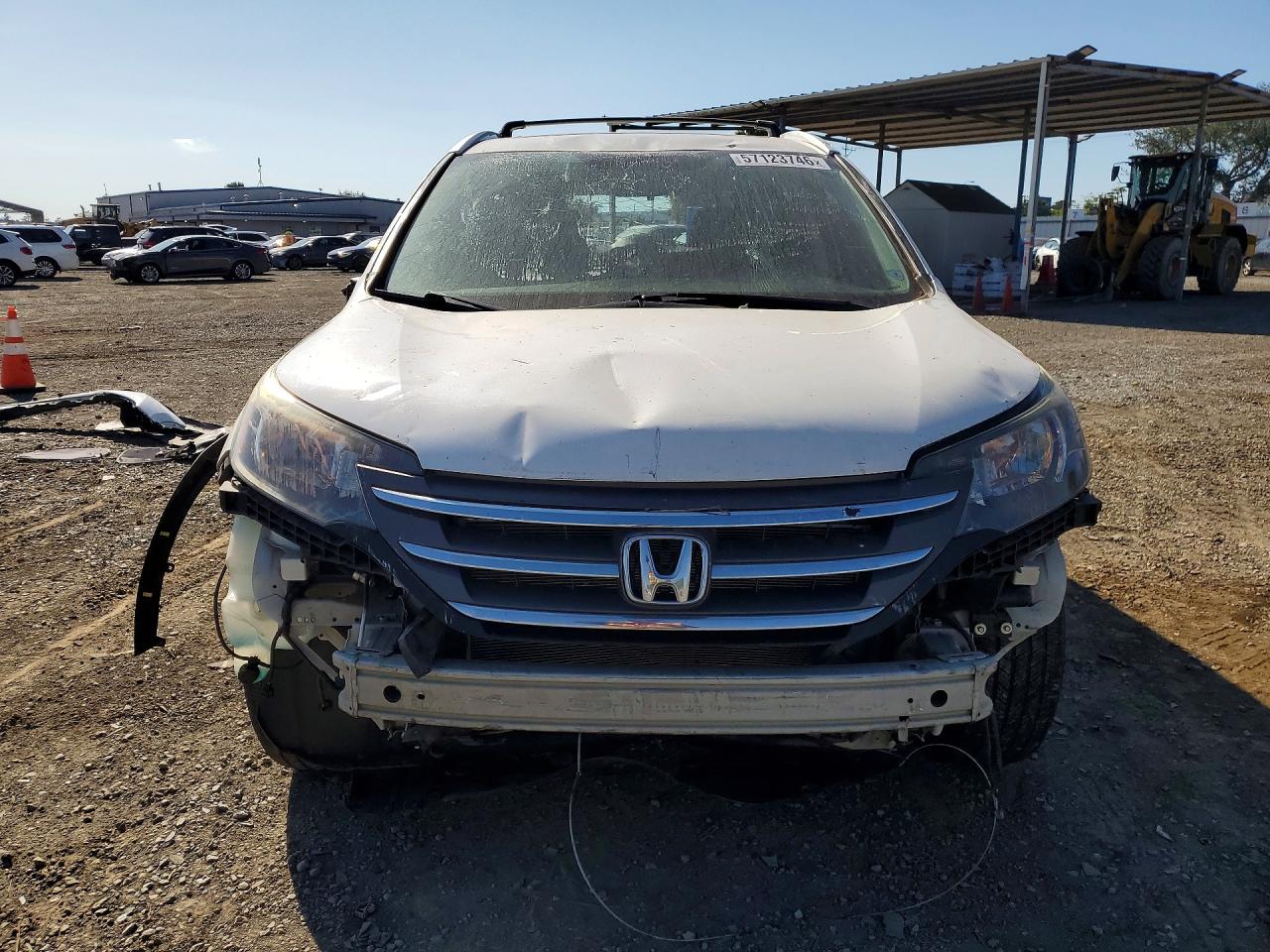 2013 Honda Cr-v Exl White vin: 5J6RM4H71DL063742