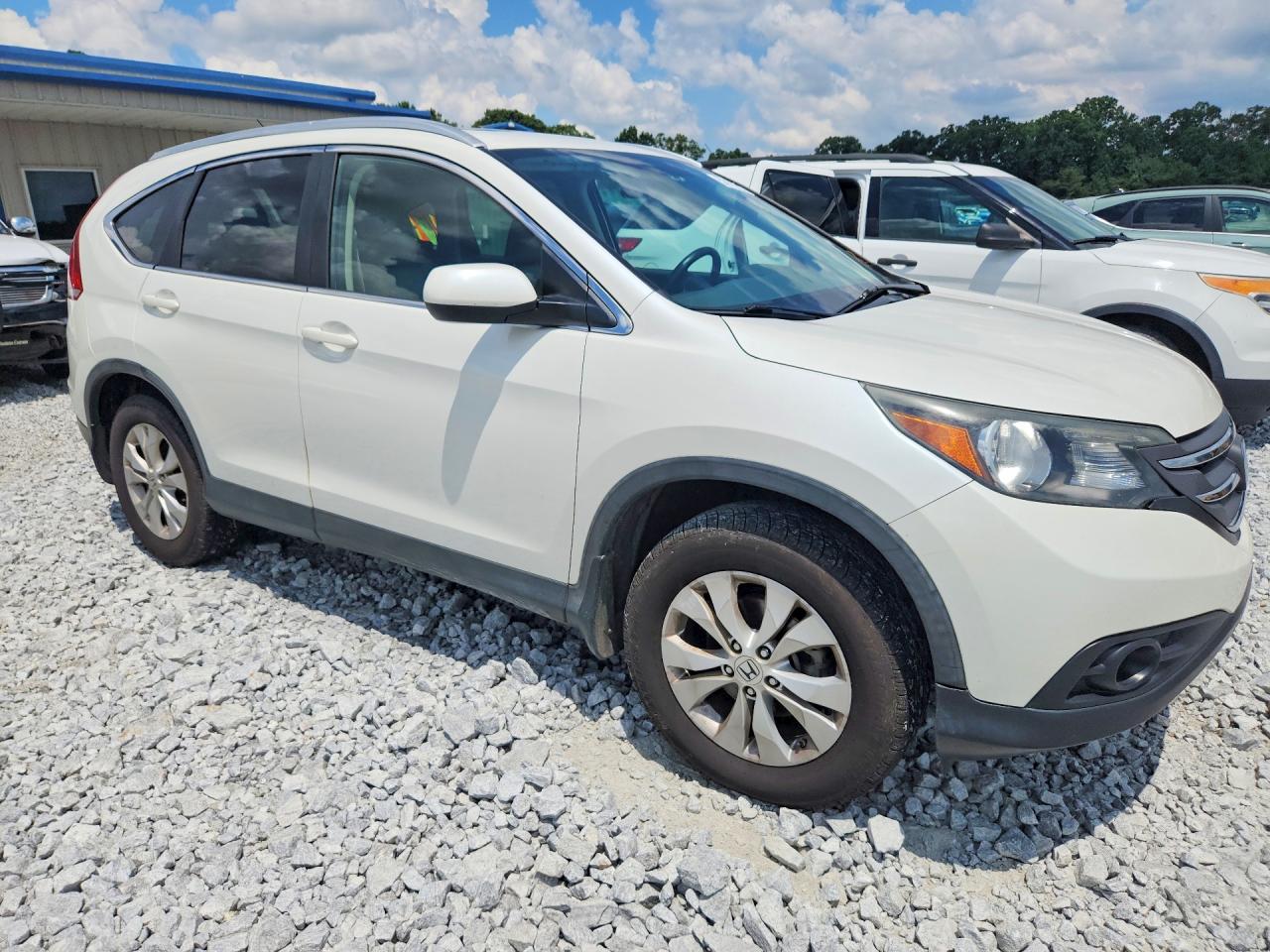 2013 Honda Cr-v Exl White vin: 5J6RM4H71DL063790