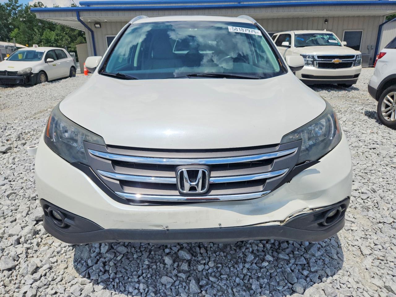 2013 Honda Cr-v Exl White vin: 5J6RM4H71DL063790