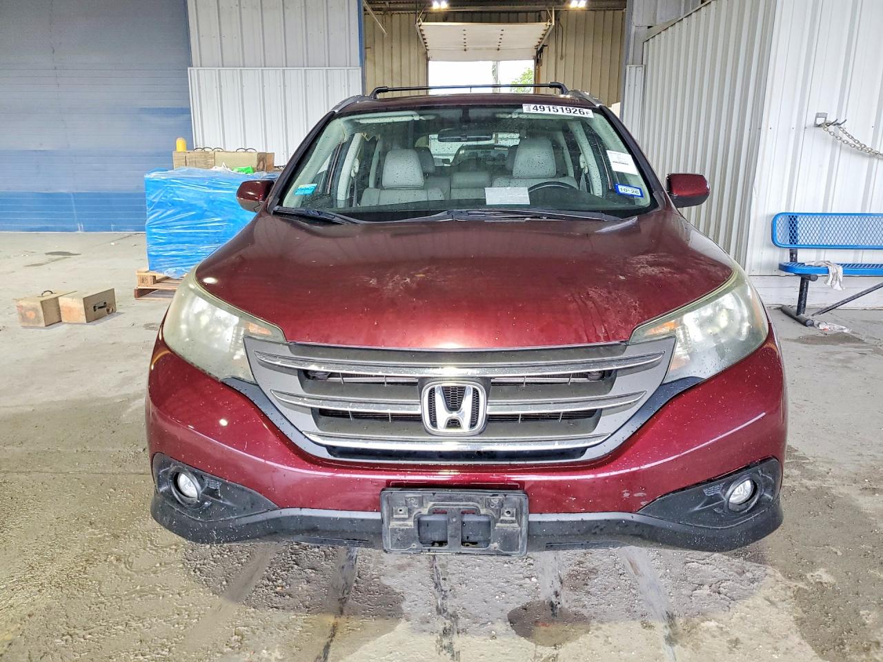 2013 Honda Cr-v Exl Burgundy vin: 5J6RM4H71DL072182