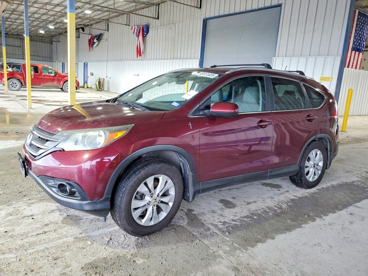 2013 Honda Cr-v Exl Burgundy vin: 5J6RM4H71DL072182