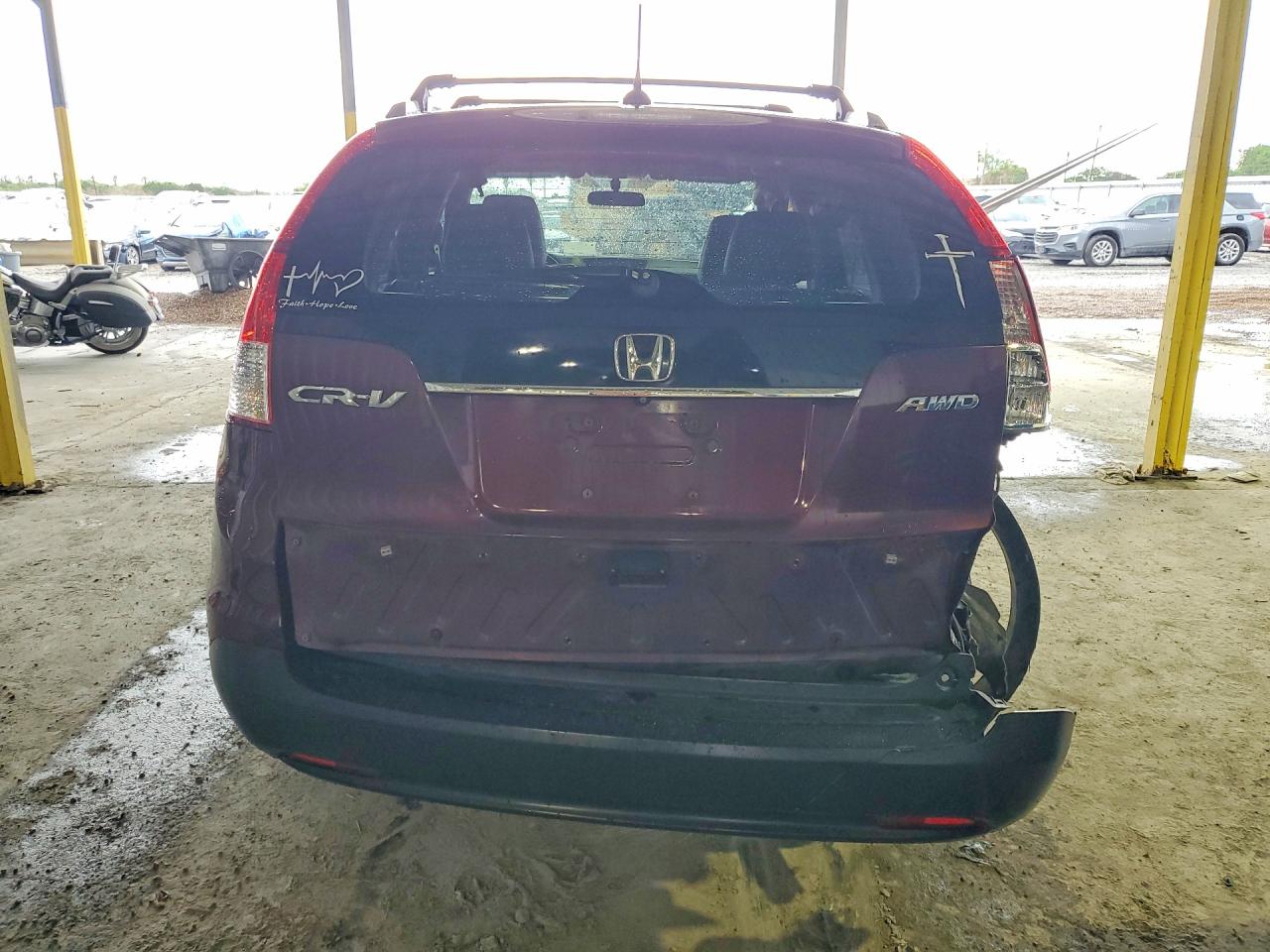 2013 Honda Cr-v Exl Burgundy vin: 5J6RM4H71DL072182