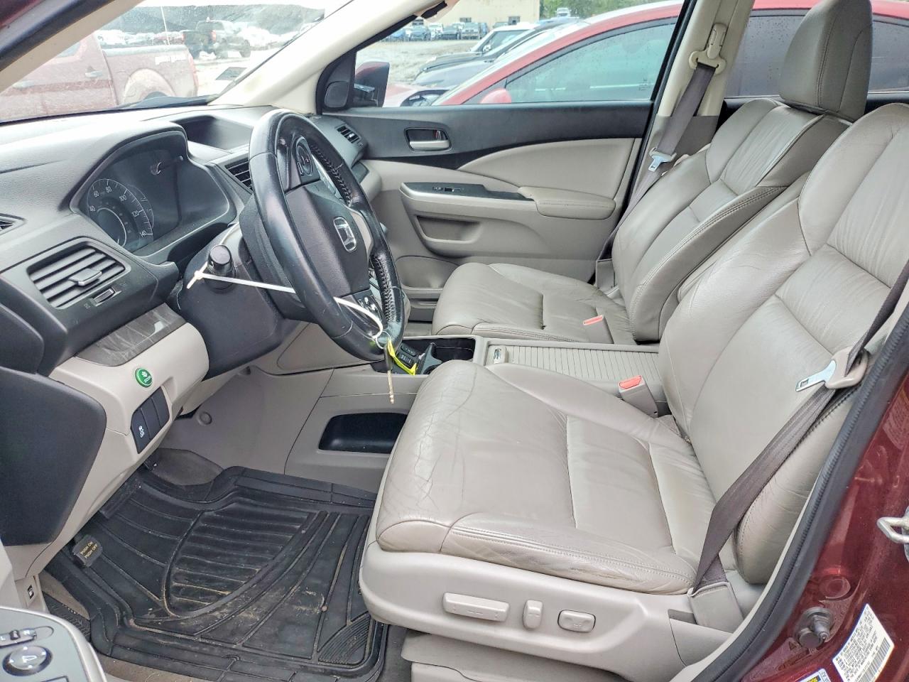 2013 Honda Cr-v Exl Burgundy vin: 5J6RM4H71DL072182