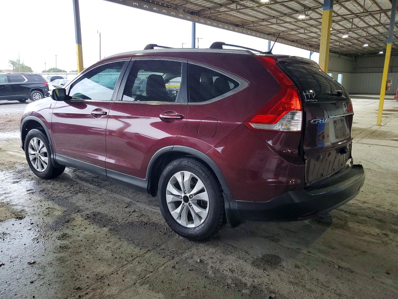 2013 Honda Cr-v Exl Burgundy vin: 5J6RM4H71DL072182