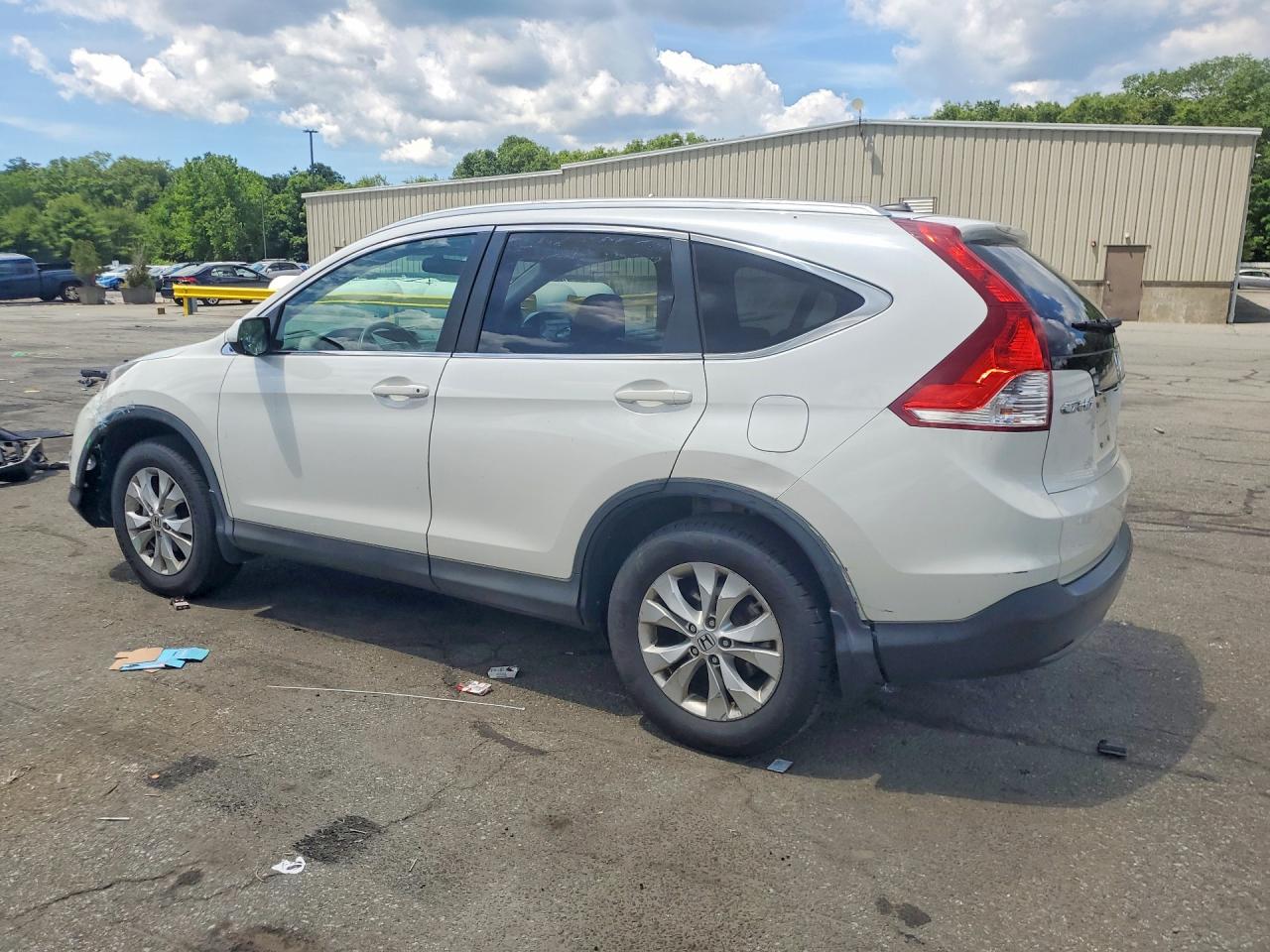 2013 Honda Cr-v Exl White vin: 5J6RM4H71DL082274