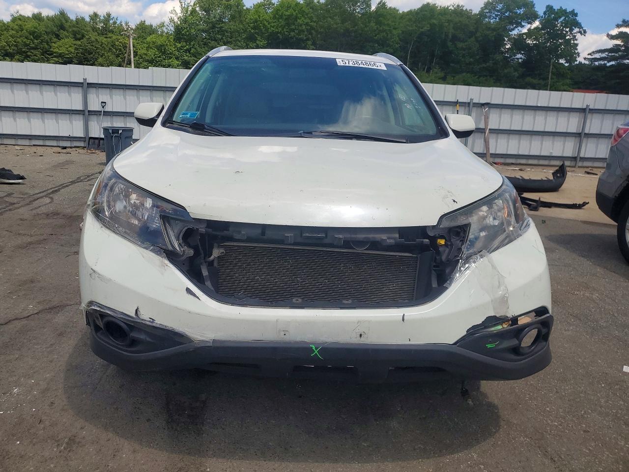 2013 Honda Cr-v Exl White vin: 5J6RM4H71DL082274