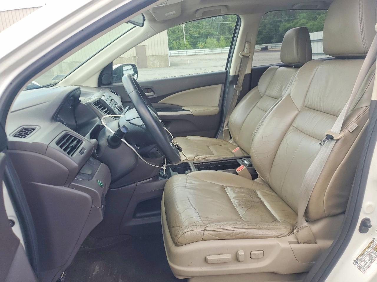 2013 Honda Cr-v Exl White vin: 5J6RM4H71DL082274