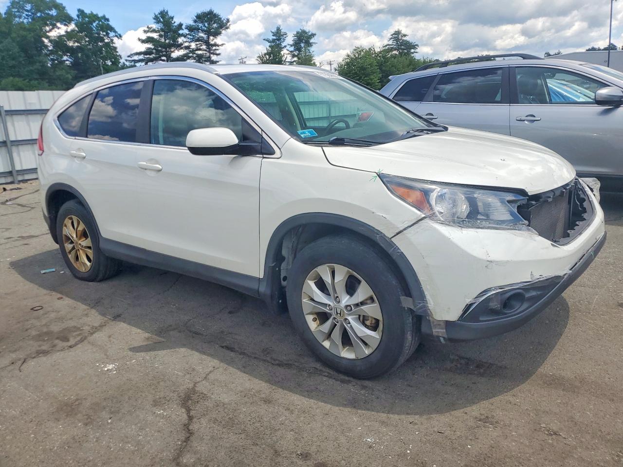 2013 Honda Cr-v Exl White vin: 5J6RM4H71DL082274