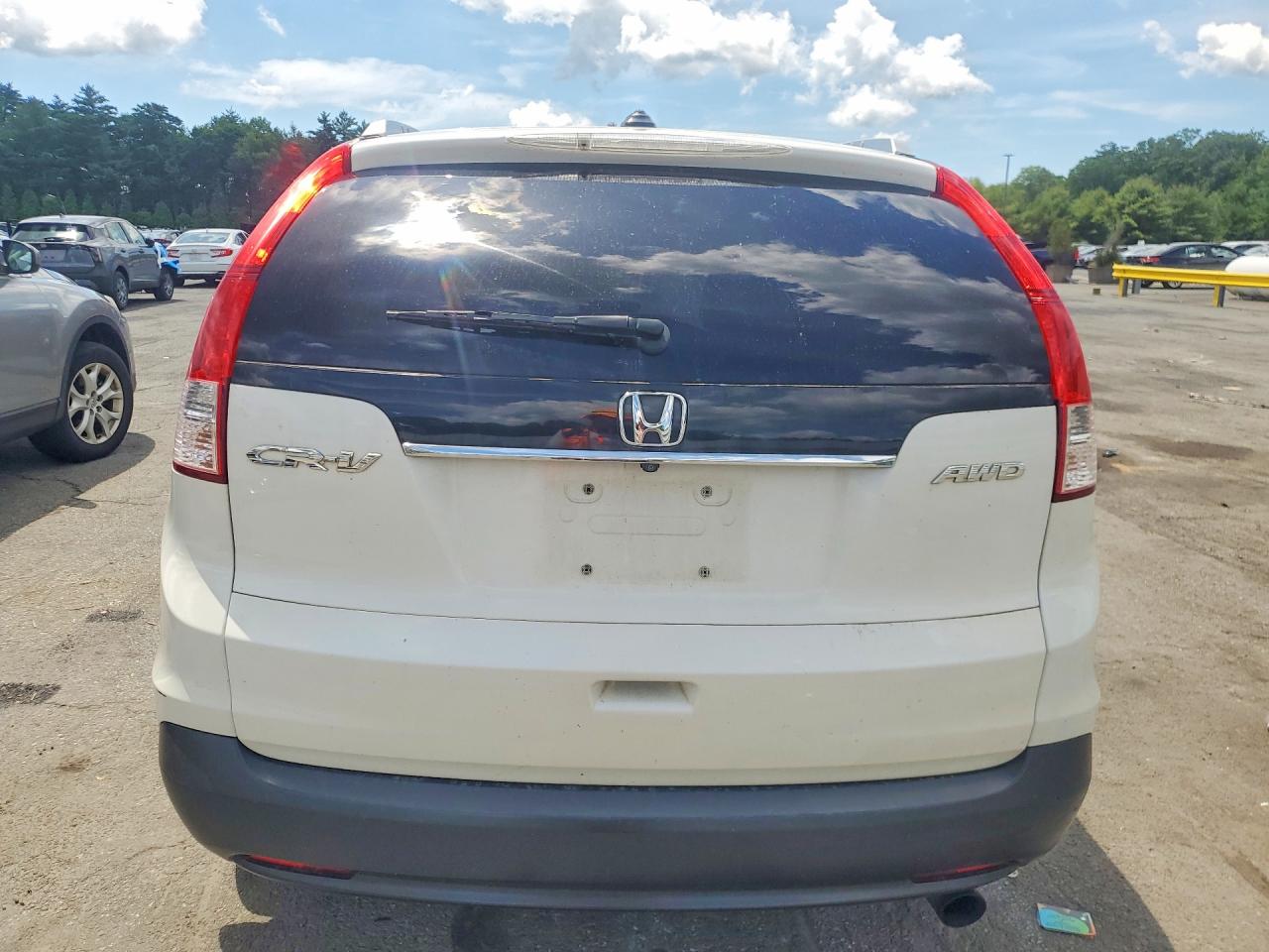 2013 Honda Cr-v Exl White vin: 5J6RM4H71DL082274
