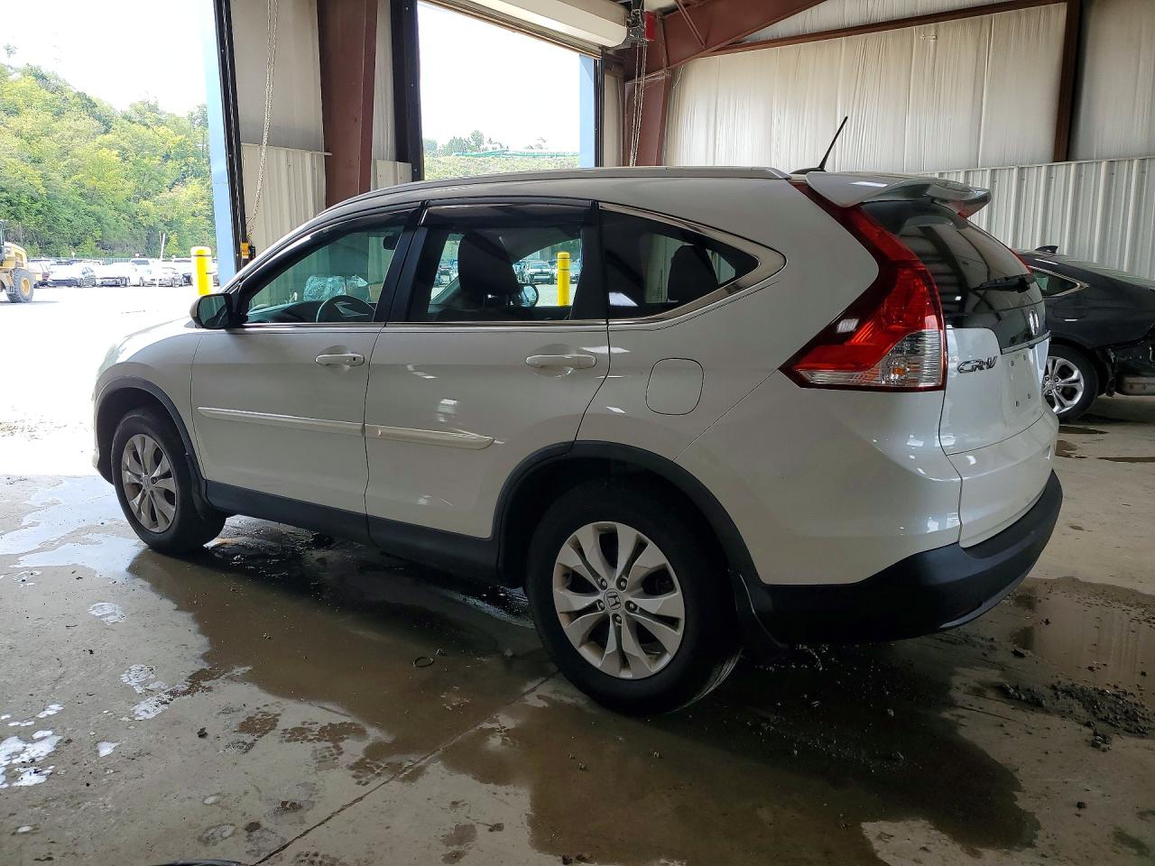 2014 Honda Cr-v Exl White vin: 5J6RM4H71EL011903