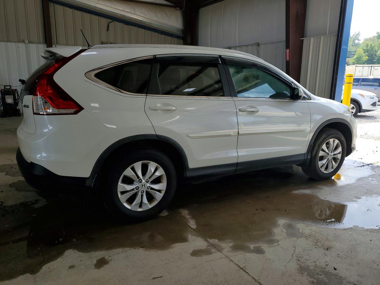 2014 Honda Cr-v Exl White vin: 5J6RM4H71EL011903