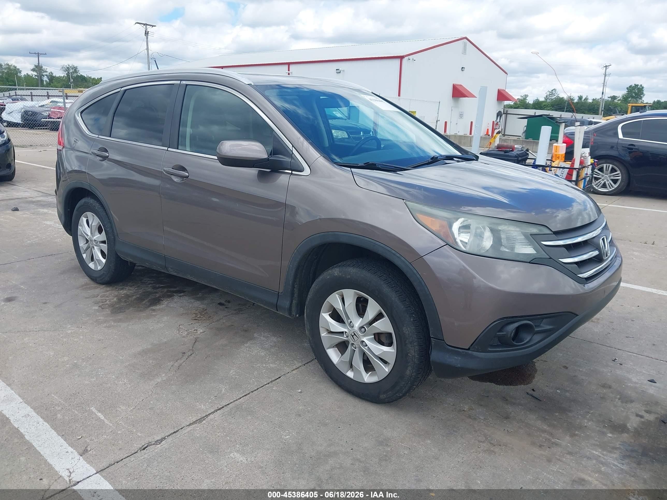 2014 Honda Cr-v Ex-l Brown vin: 5J6RM4H71EL017975