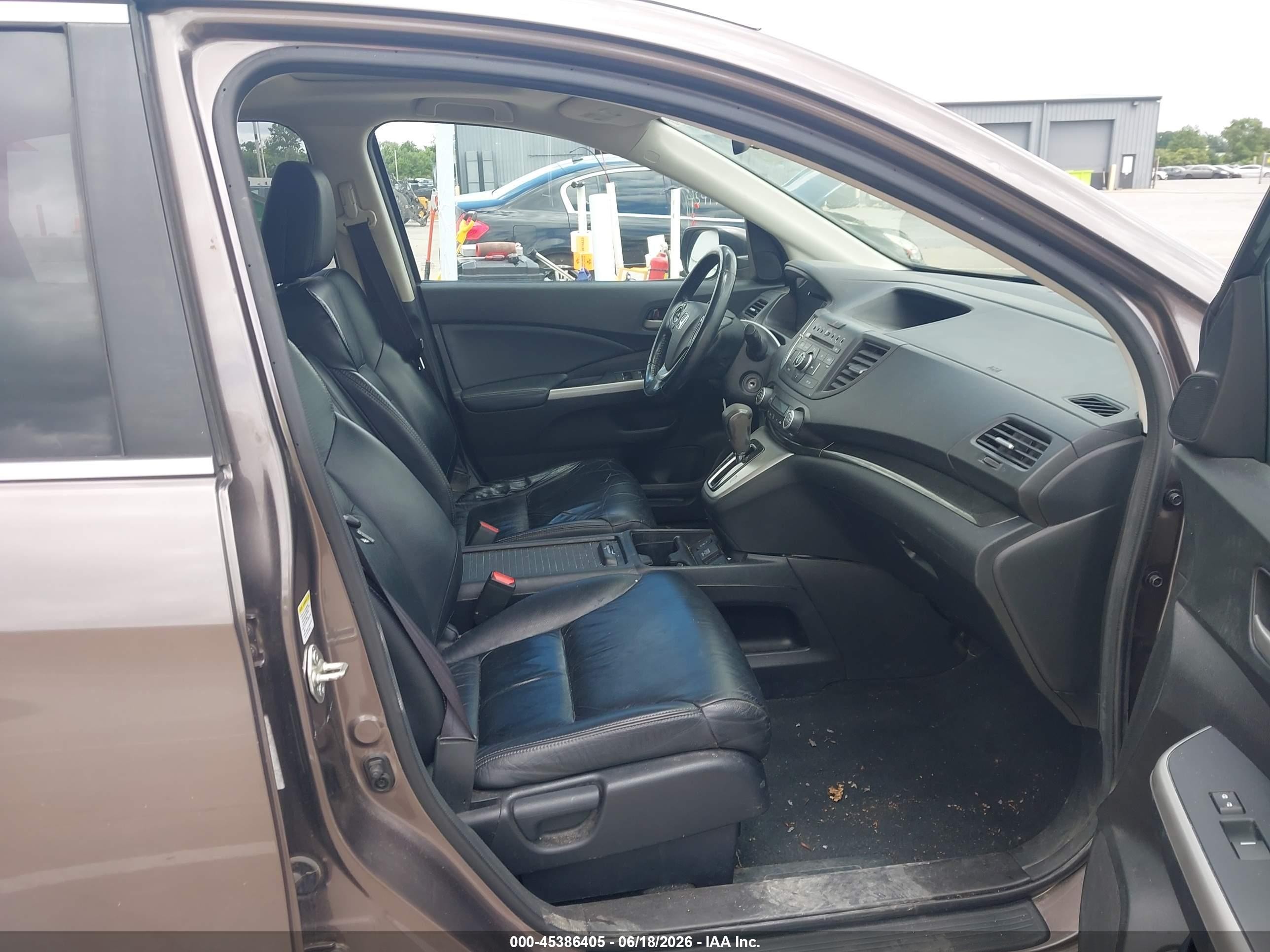 2014 Honda Cr-v Ex-l Brown vin: 5J6RM4H71EL017975