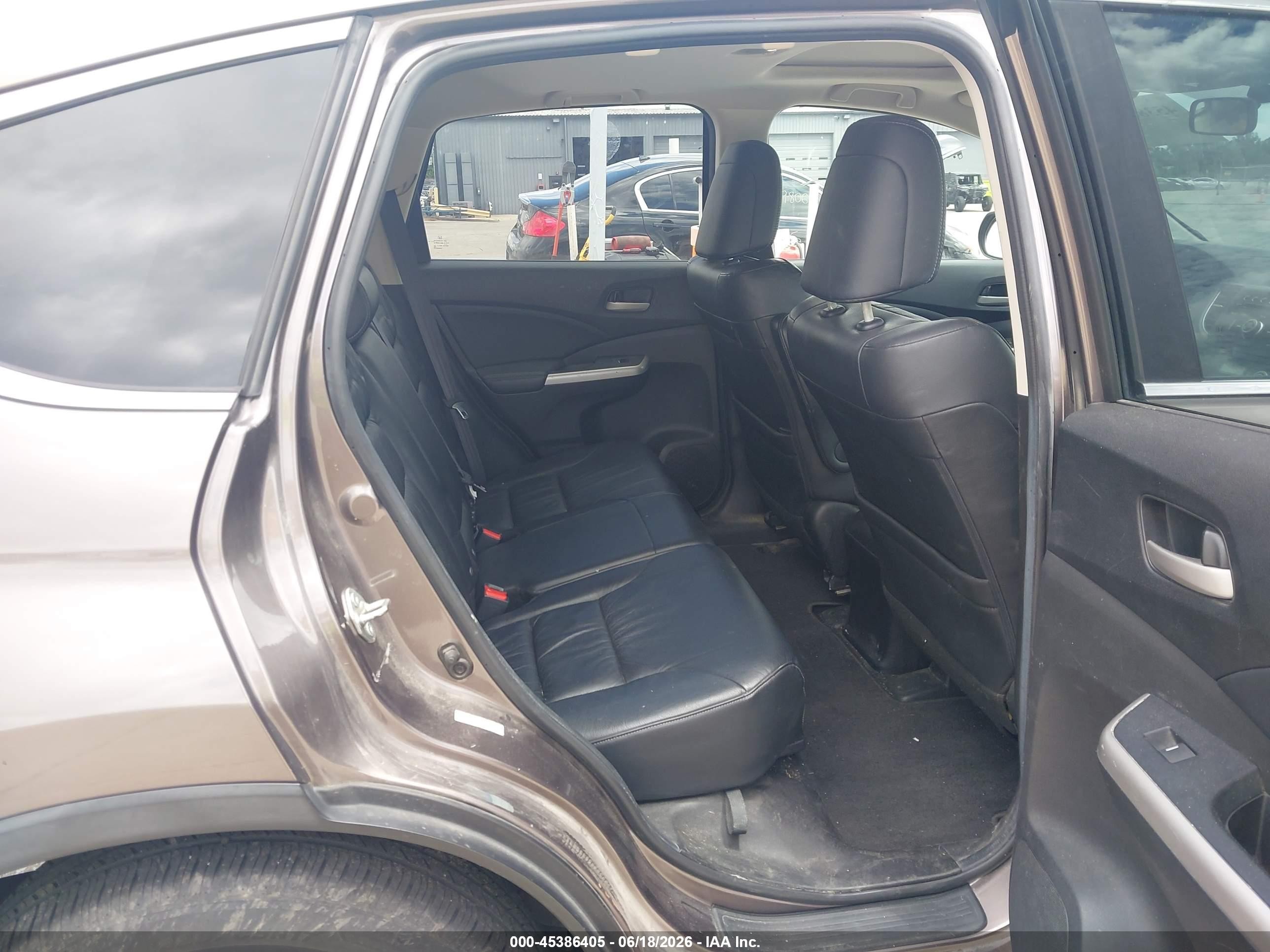 2014 Honda Cr-v Ex-l Brown vin: 5J6RM4H71EL017975