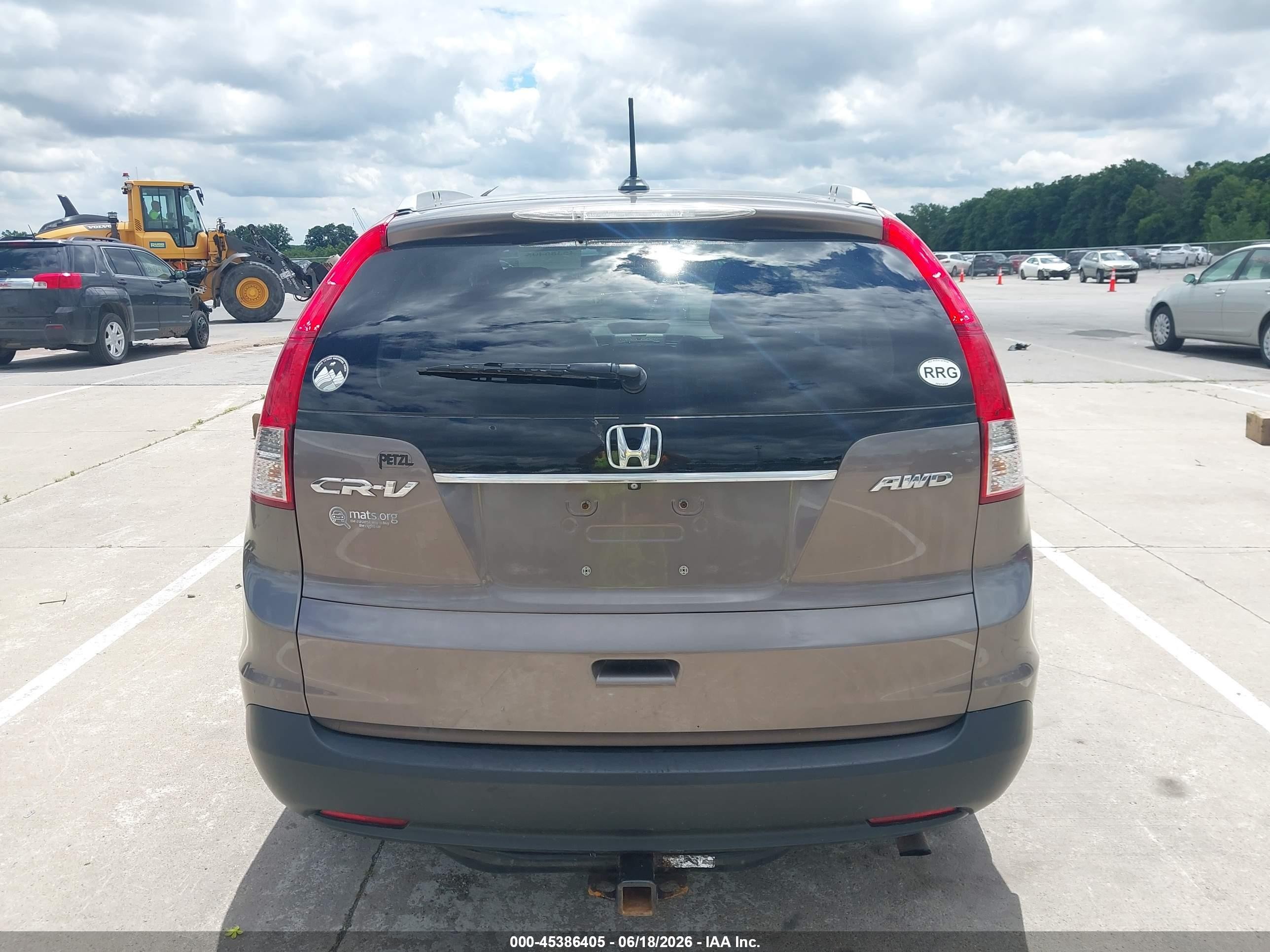 2014 Honda Cr-v Ex-l Brown vin: 5J6RM4H71EL017975