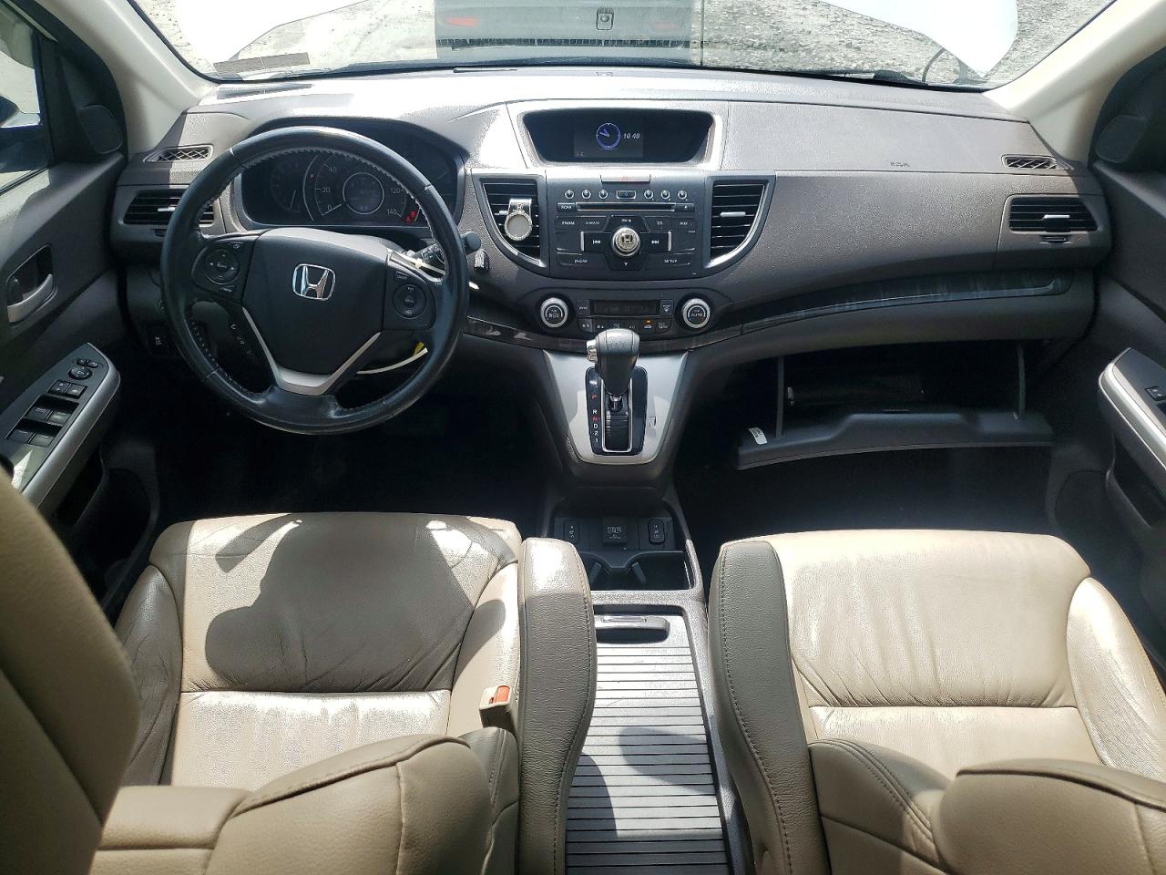 2014 Honda Cr-v Exl White vin: 5J6RM4H71EL030483