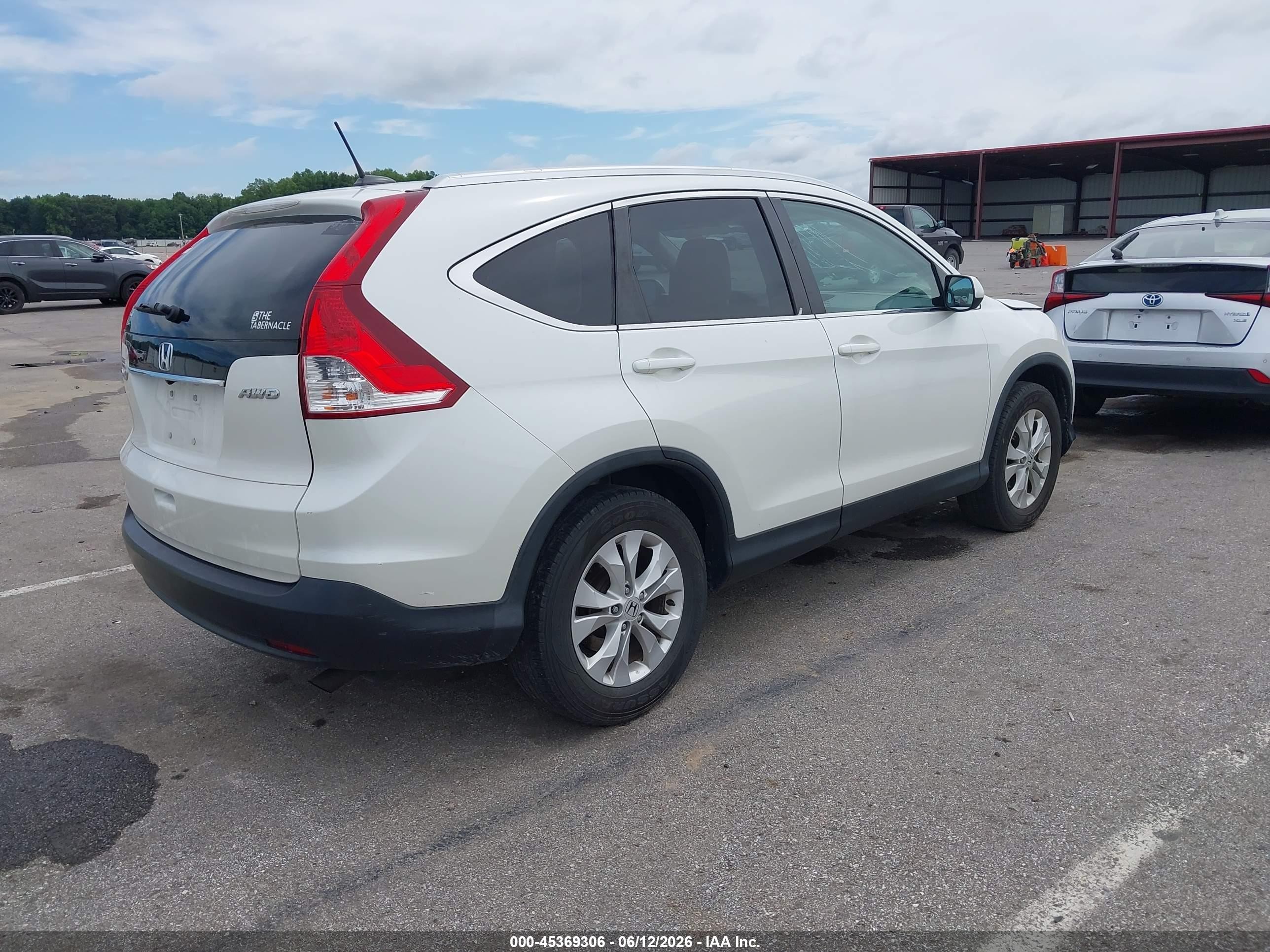 2014 Honda Cr-v Ex-l White vin: 5J6RM4H71EL041712