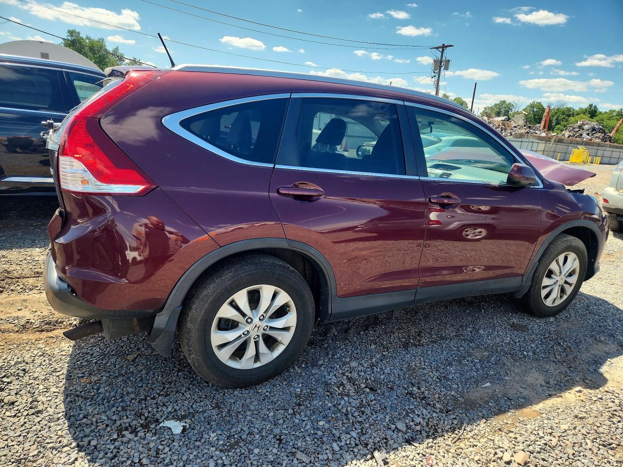 2014 Honda Cr-v Exl Темно-бордовый vin: 5J6RM4H71EL052838