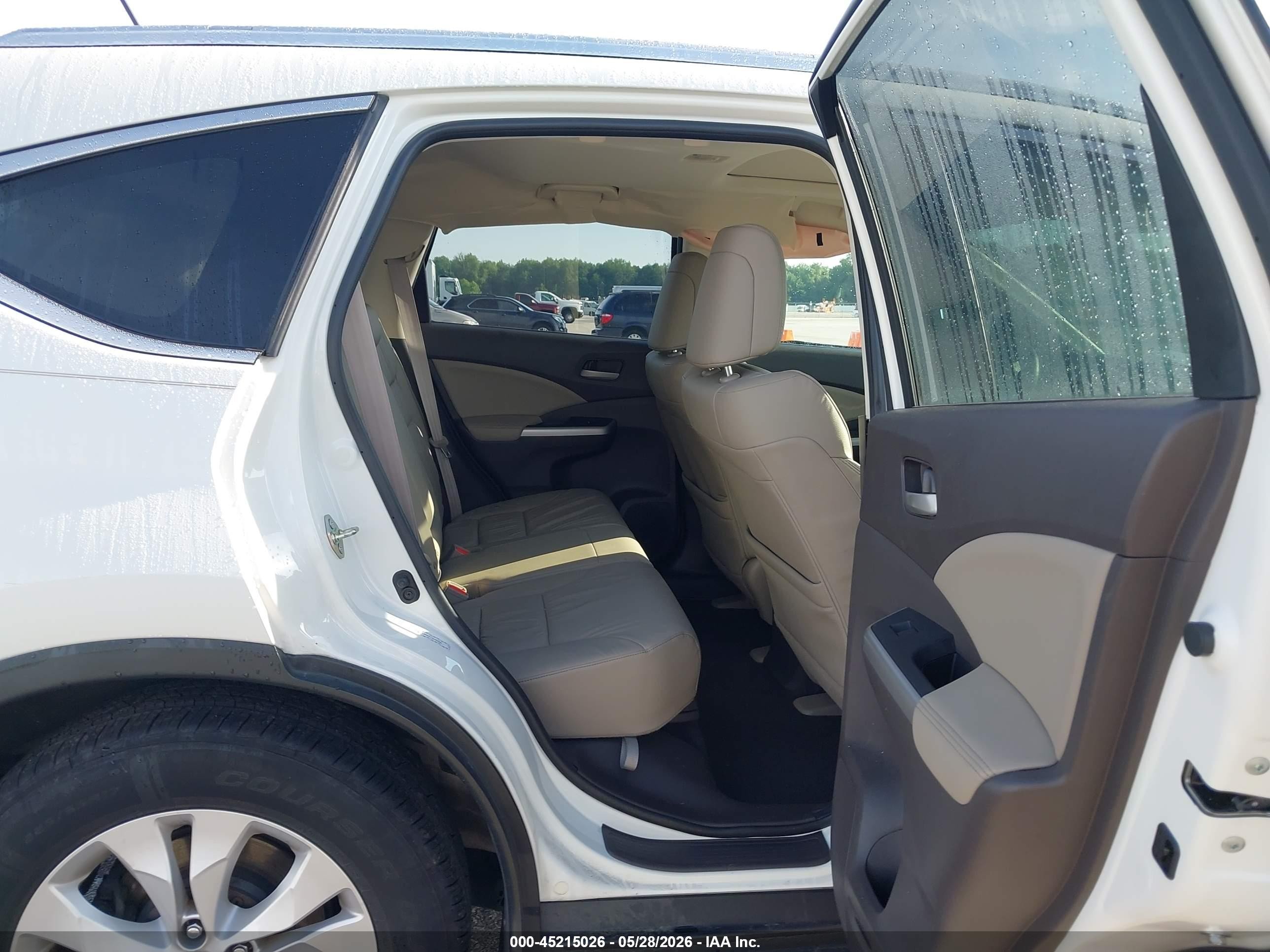 2014 Honda Cr-v Ex-l Белый vin: 5J6RM4H71EL054329