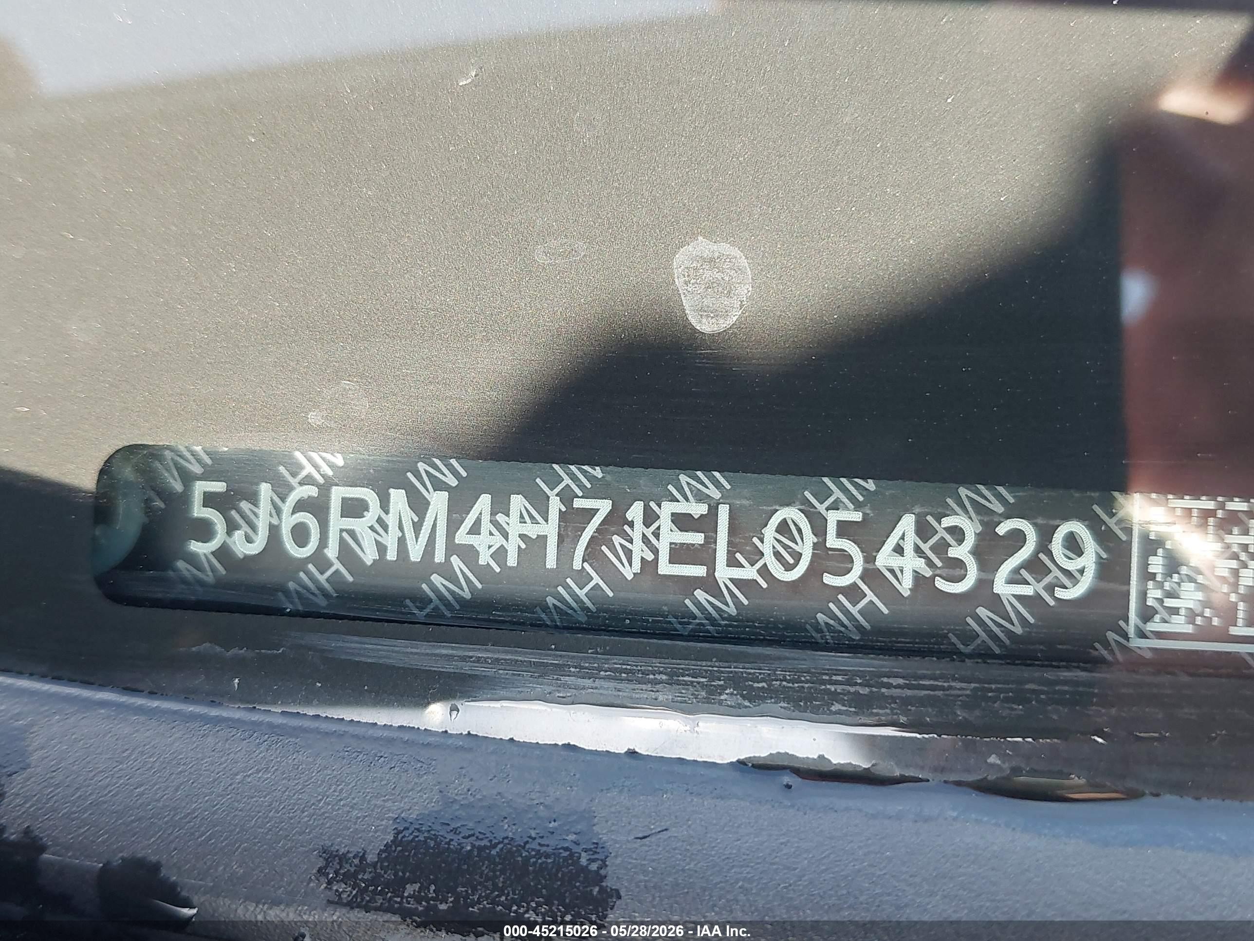 2014 Honda Cr-v Ex-l Белый vin: 5J6RM4H71EL054329