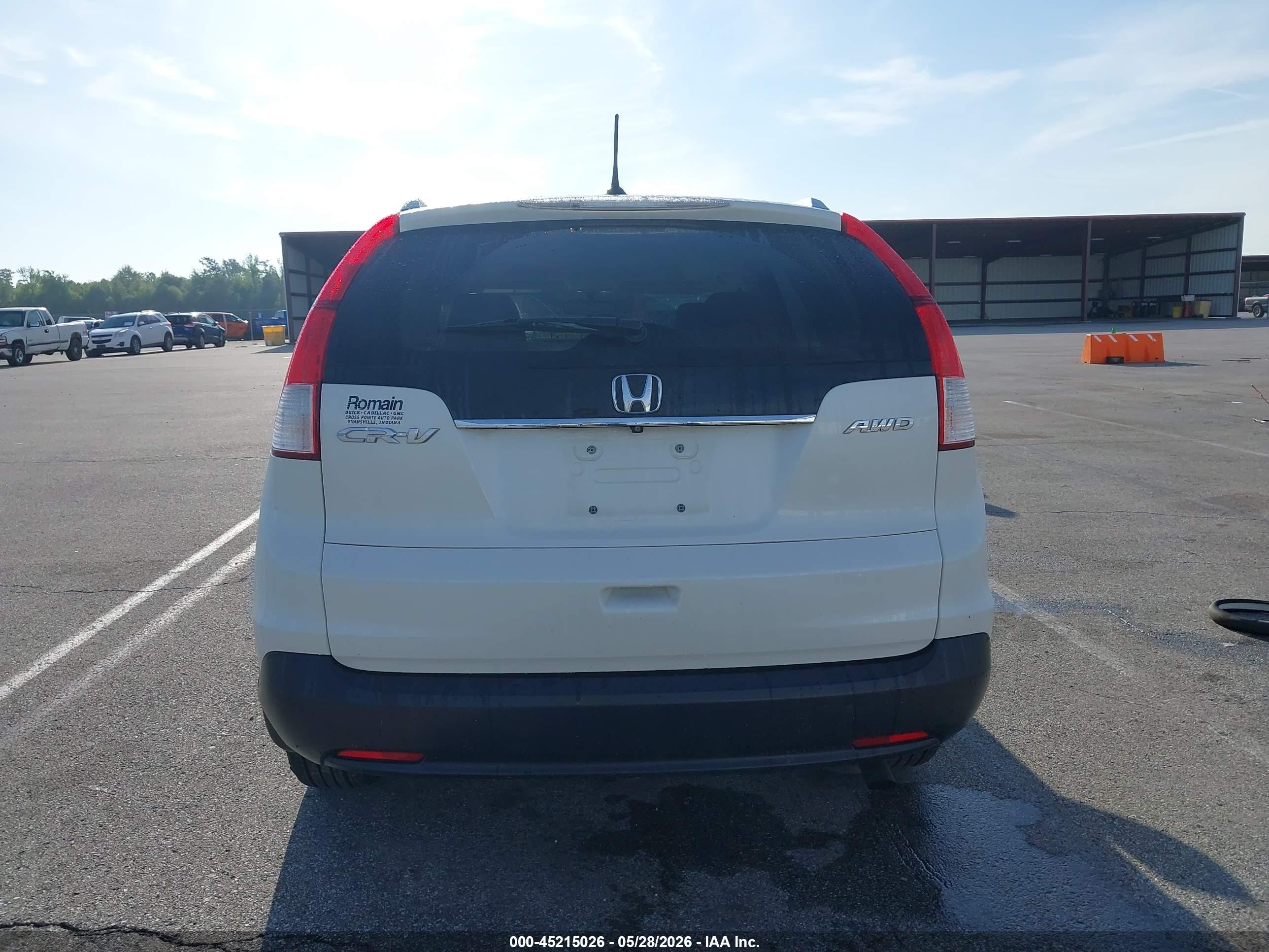 2014 Honda Cr-v Ex-l Белый vin: 5J6RM4H71EL054329