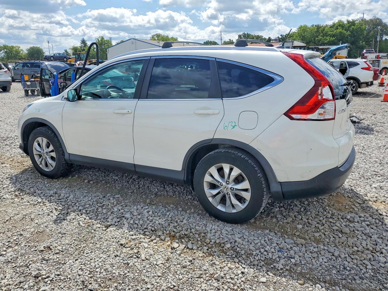 2014 Honda Cr-v Exl Белый vin: 5J6RM4H71EL067226