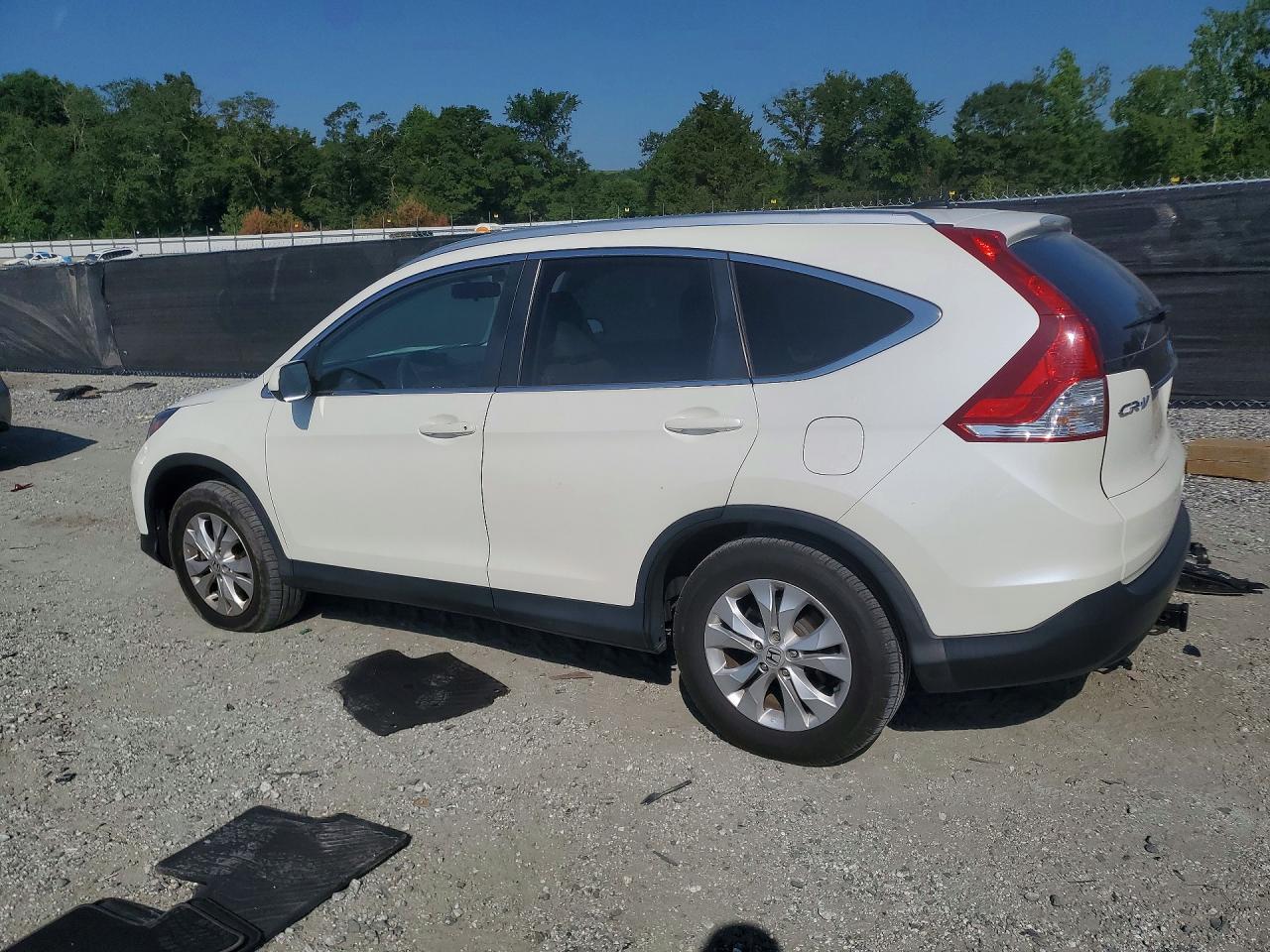 2014 Honda Cr-v Exl White vin: 5J6RM4H71EL068134