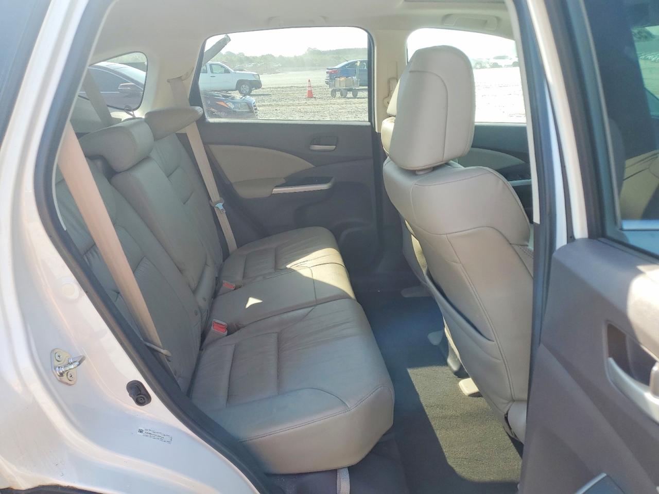 2014 Honda Cr-v Exl White vin: 5J6RM4H71EL068134