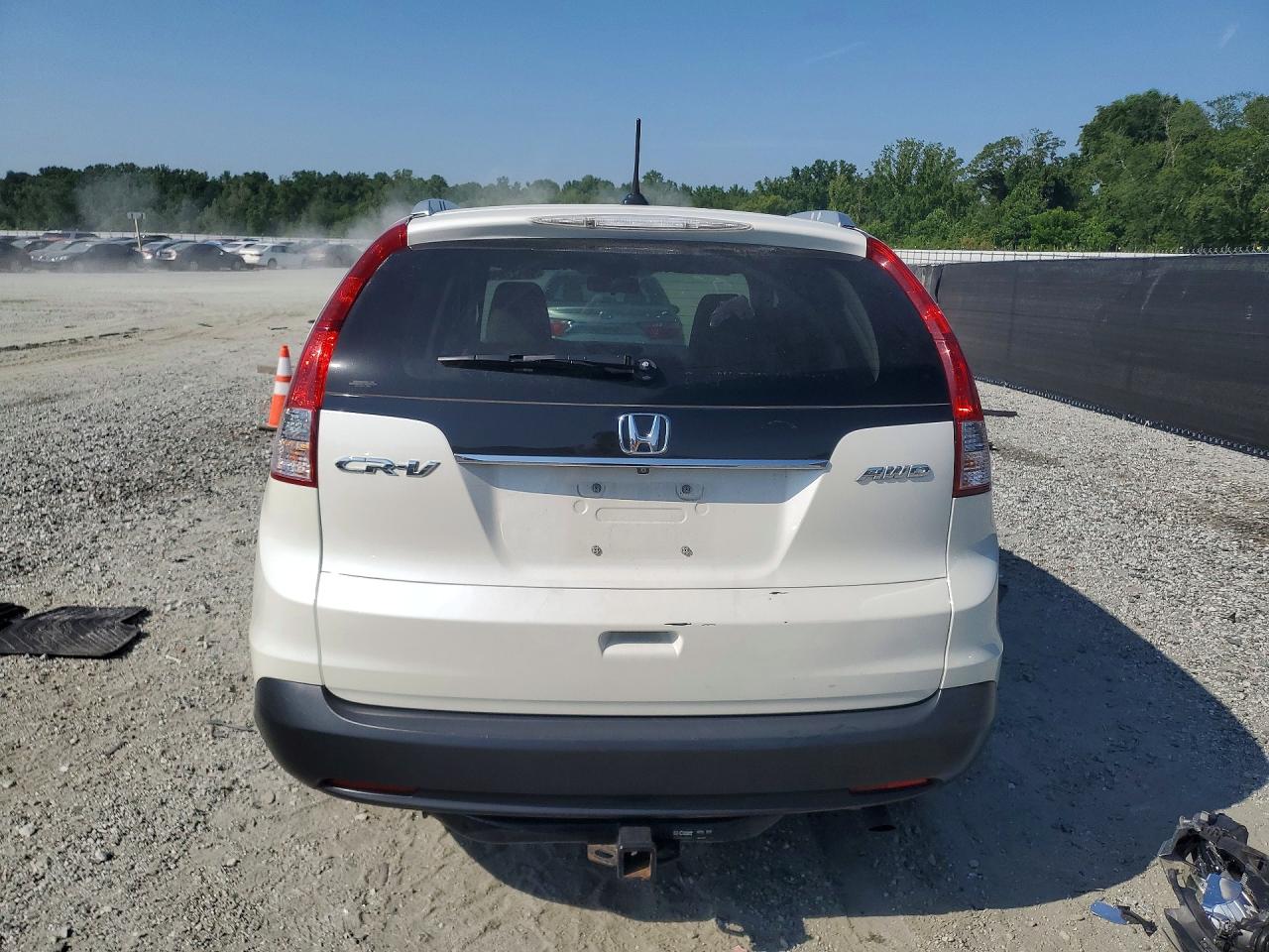 2014 Honda Cr-v Exl White vin: 5J6RM4H71EL068134