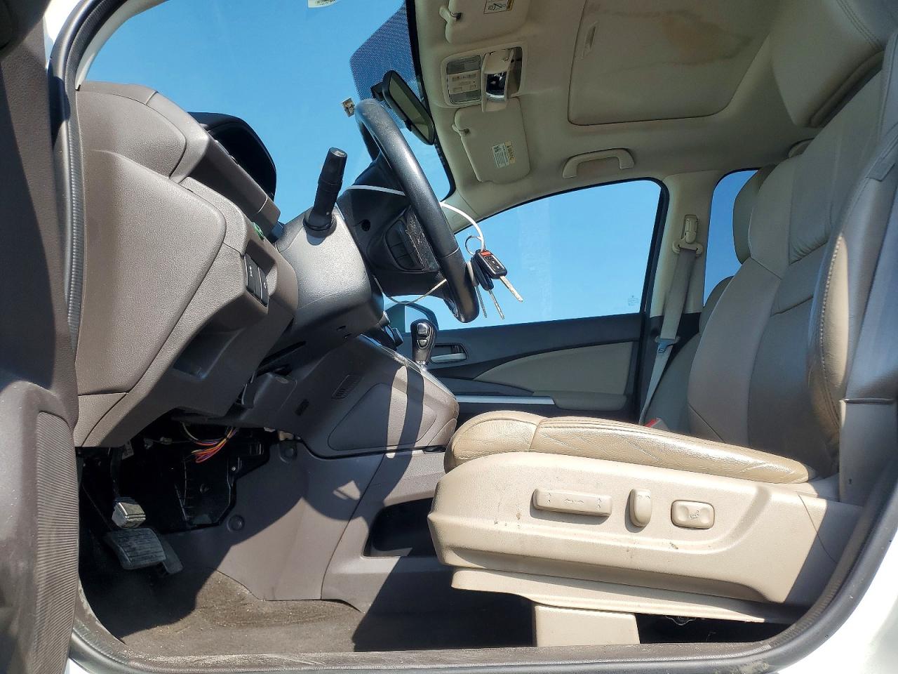 2014 Honda Cr-v Exl White vin: 5J6RM4H71EL068134