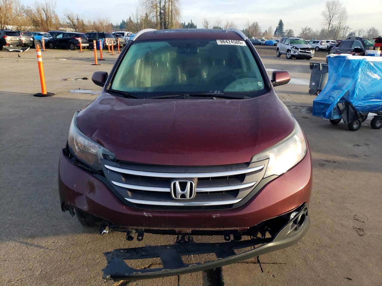 2014 Honda Cr-v Exl Бордовый vin: 5J6RM4H71EL071115