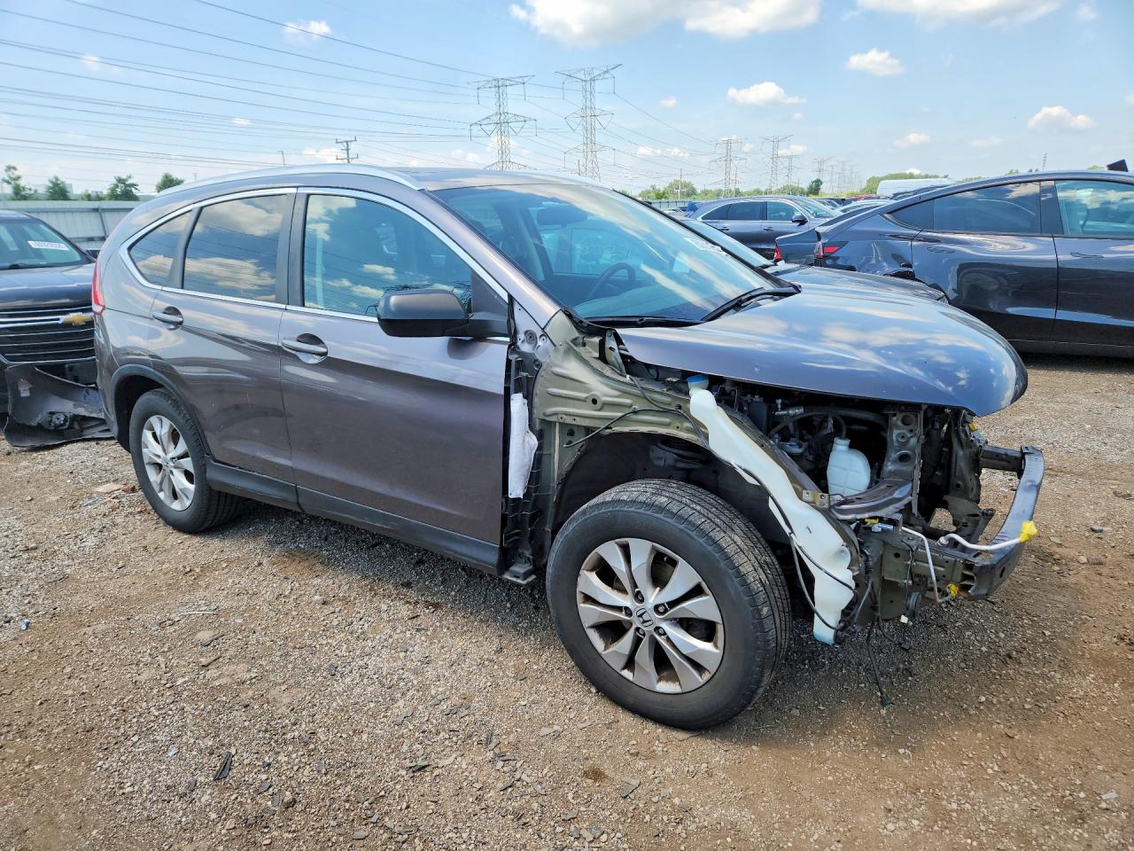 2014 Honda Cr-v Exl Gray vin: 5J6RM4H71EL083393