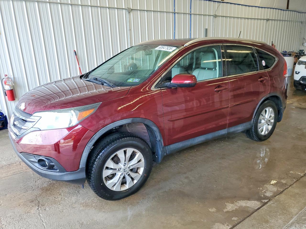 2014 Honda Cr-v Exl Maroon vin: 5J6RM4H71EL093387