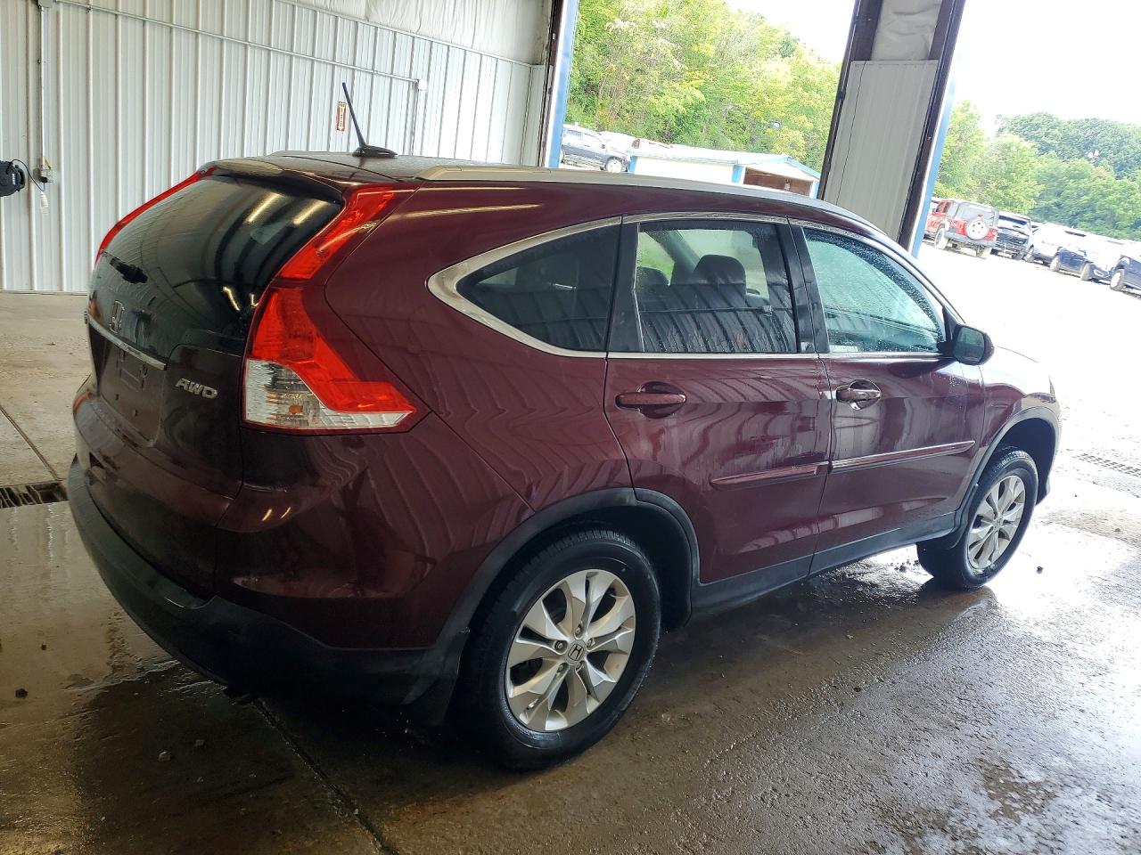 2014 Honda Cr-v Exl Maroon vin: 5J6RM4H71EL093387