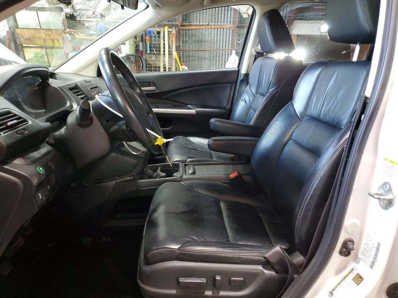 2014 Honda Cr-v Exl White vin: 5J6RM4H71EL095642