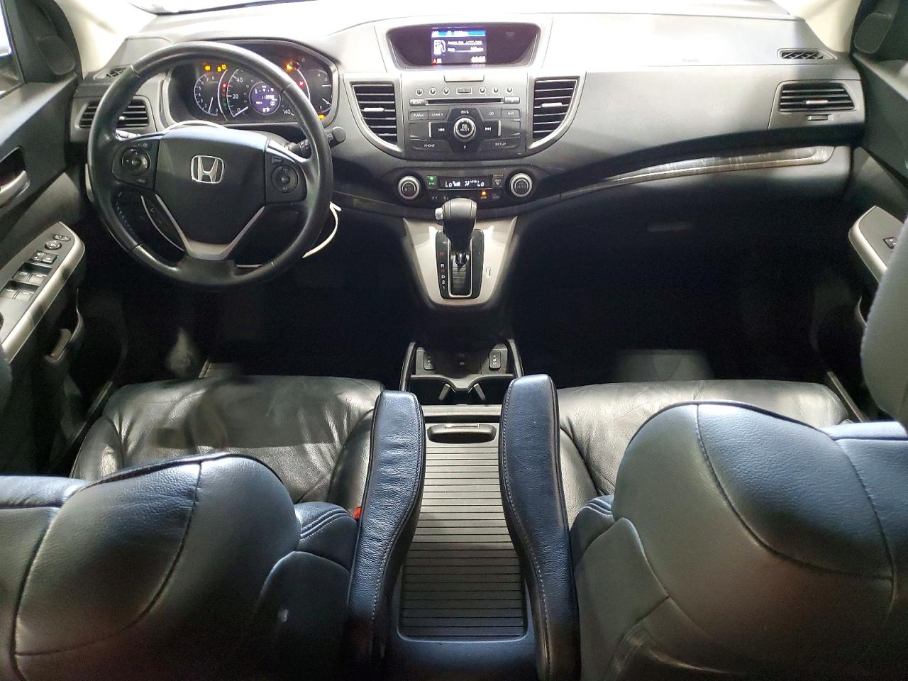 2014 Honda Cr-v Exl White vin: 5J6RM4H71EL095642