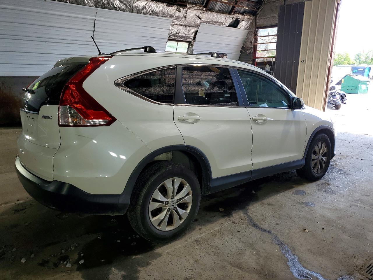 2014 Honda Cr-v Exl White vin: 5J6RM4H71EL095642