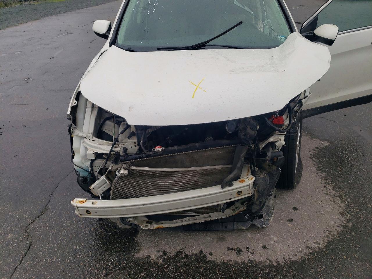 2014 Honda Cr-v Exl White vin: 5J6RM4H71EL096371
