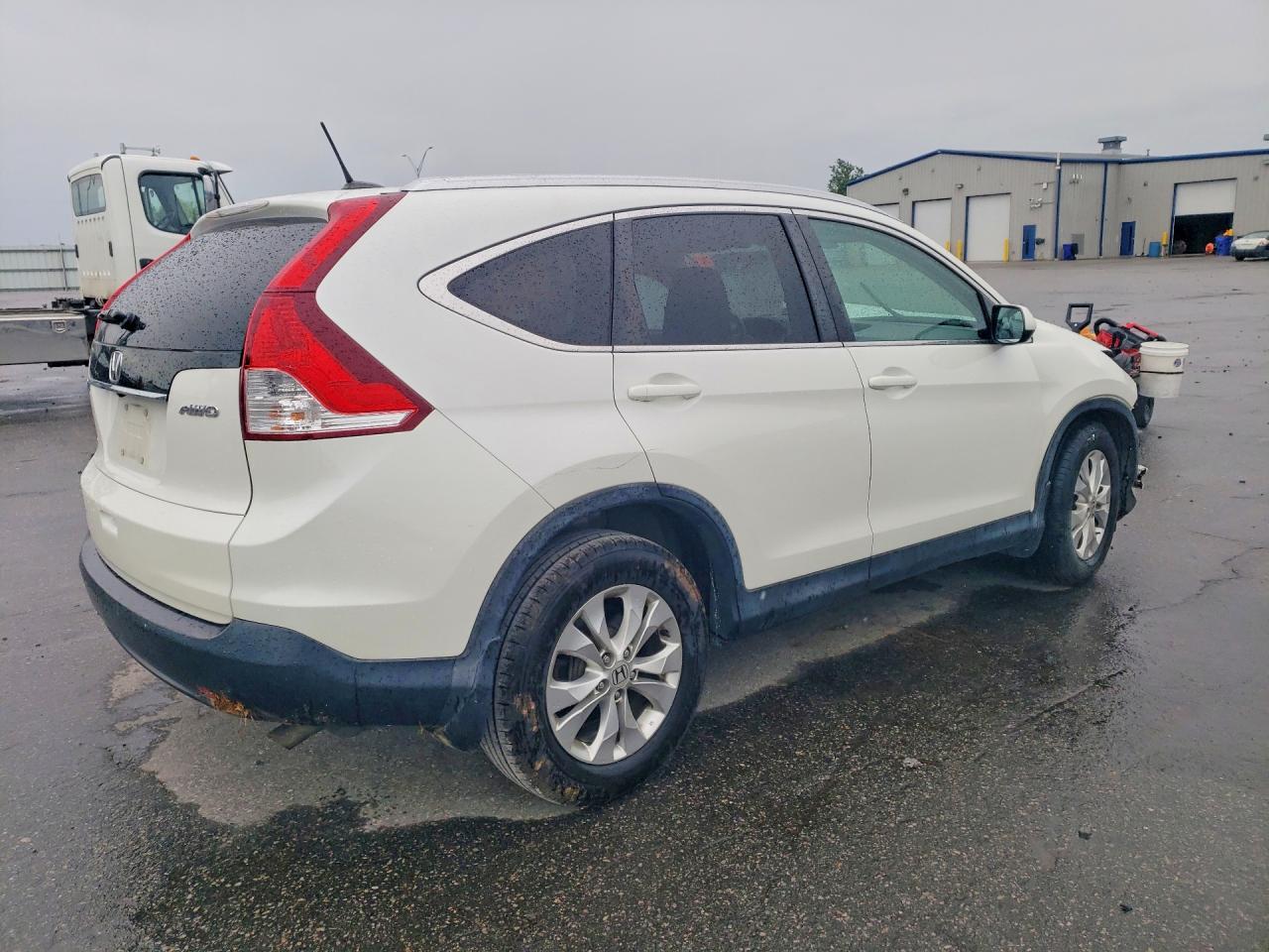 2014 Honda Cr-v Exl White vin: 5J6RM4H71EL096371