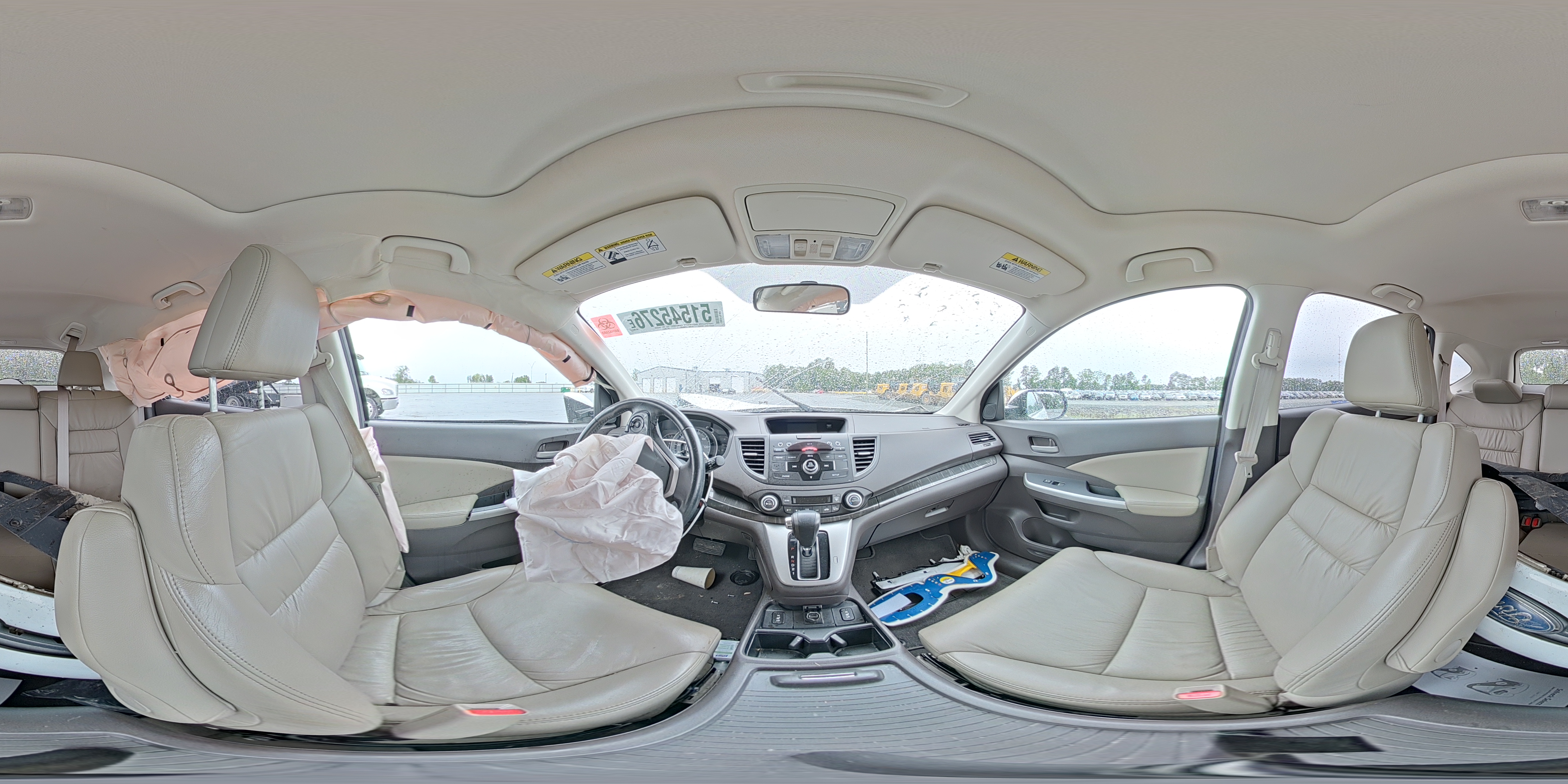 2014 Honda Cr-v Exl White vin: 5J6RM4H71EL096371