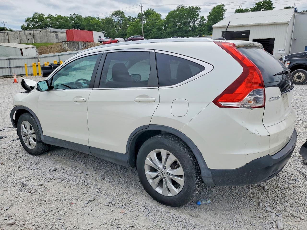 2014 Honda Cr-v Exl White vin: 5J6RM4H71EL099061
