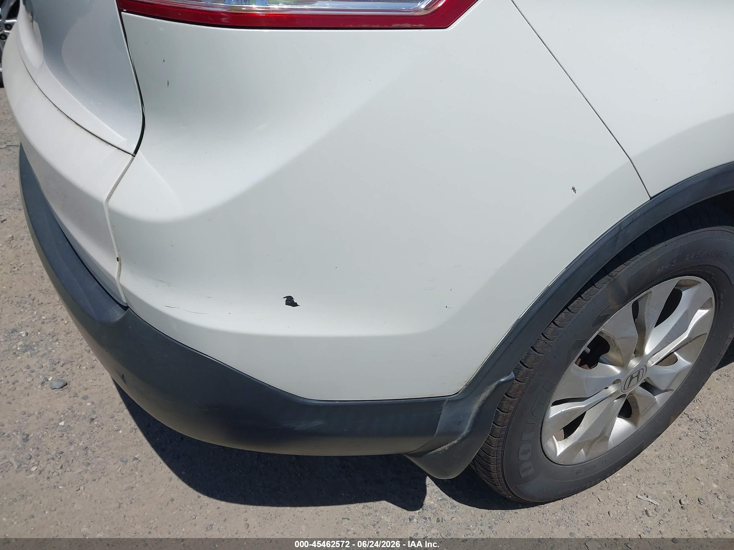 2014 Honda Cr-v Ex-l White vin: 5J6RM4H71EL100502