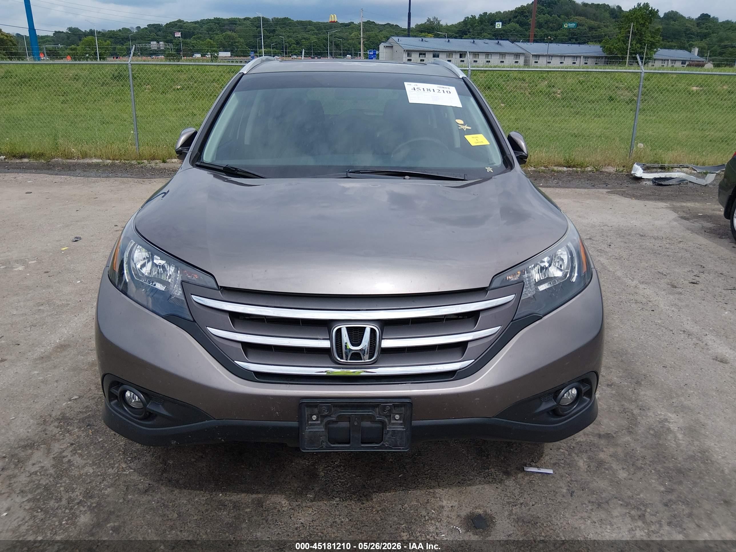 2014 Honda Cr-v Ex-l Gray vin: 5J6RM4H71EL104601