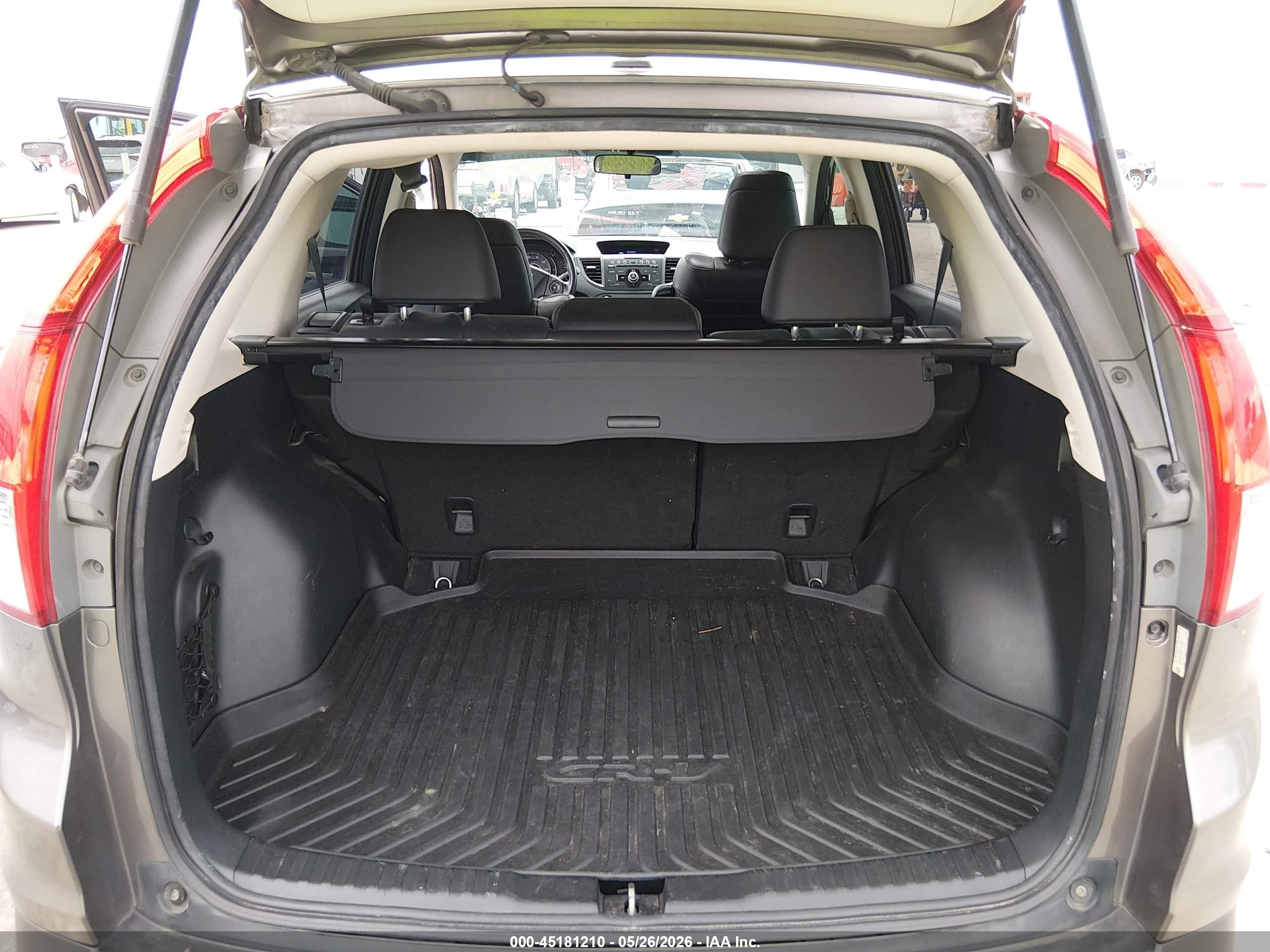 2014 Honda Cr-v Ex-l Gray vin: 5J6RM4H71EL104601