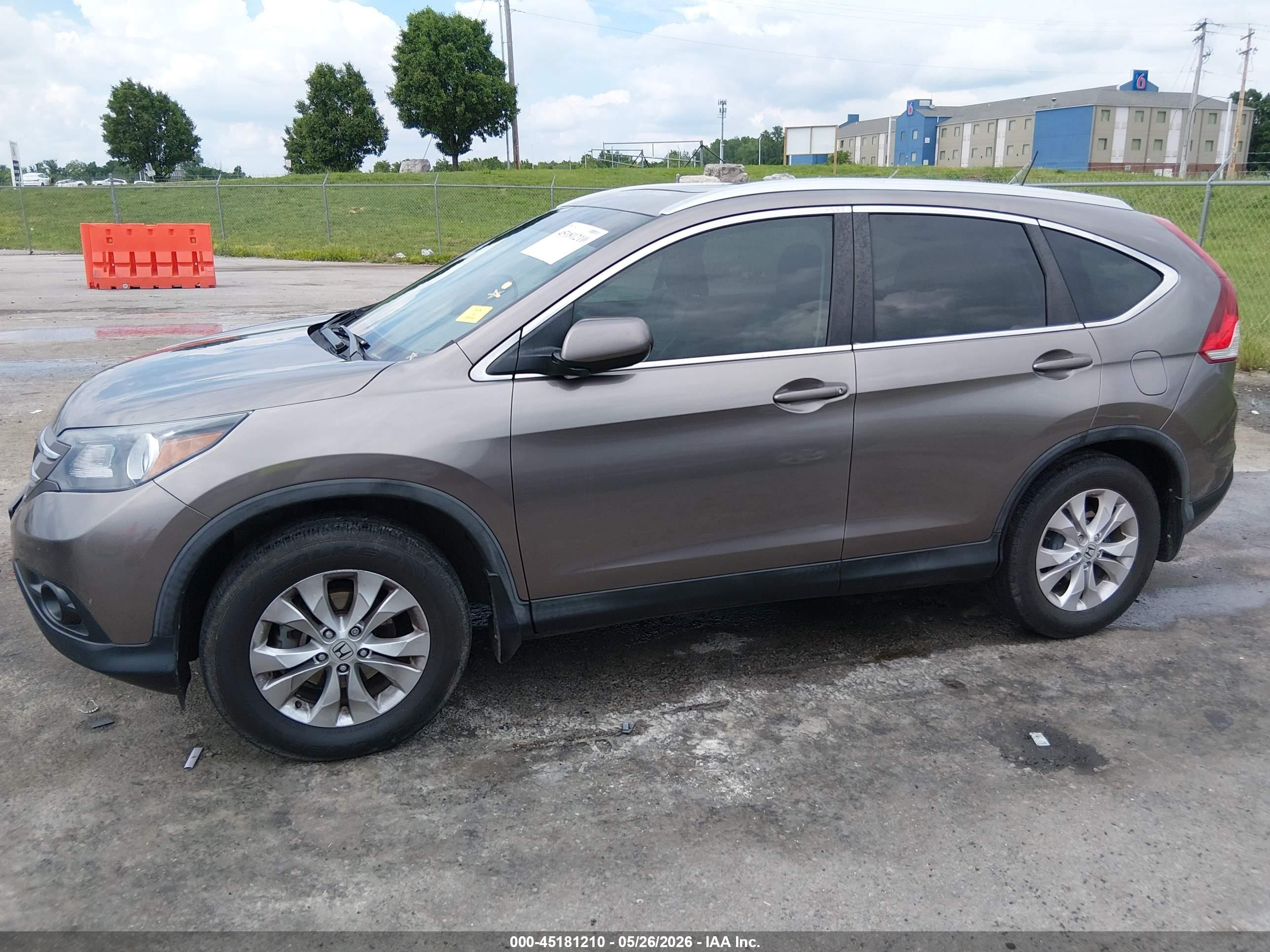 2014 Honda Cr-v Ex-l Gray vin: 5J6RM4H71EL104601
