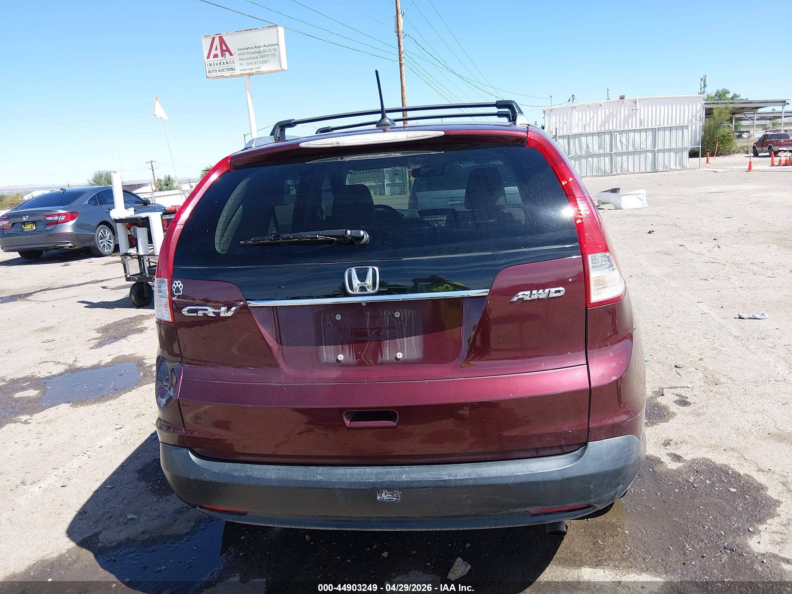 2014 Honda Cr-v Ex-l Maroon vin: 5J6RM4H71EL104873