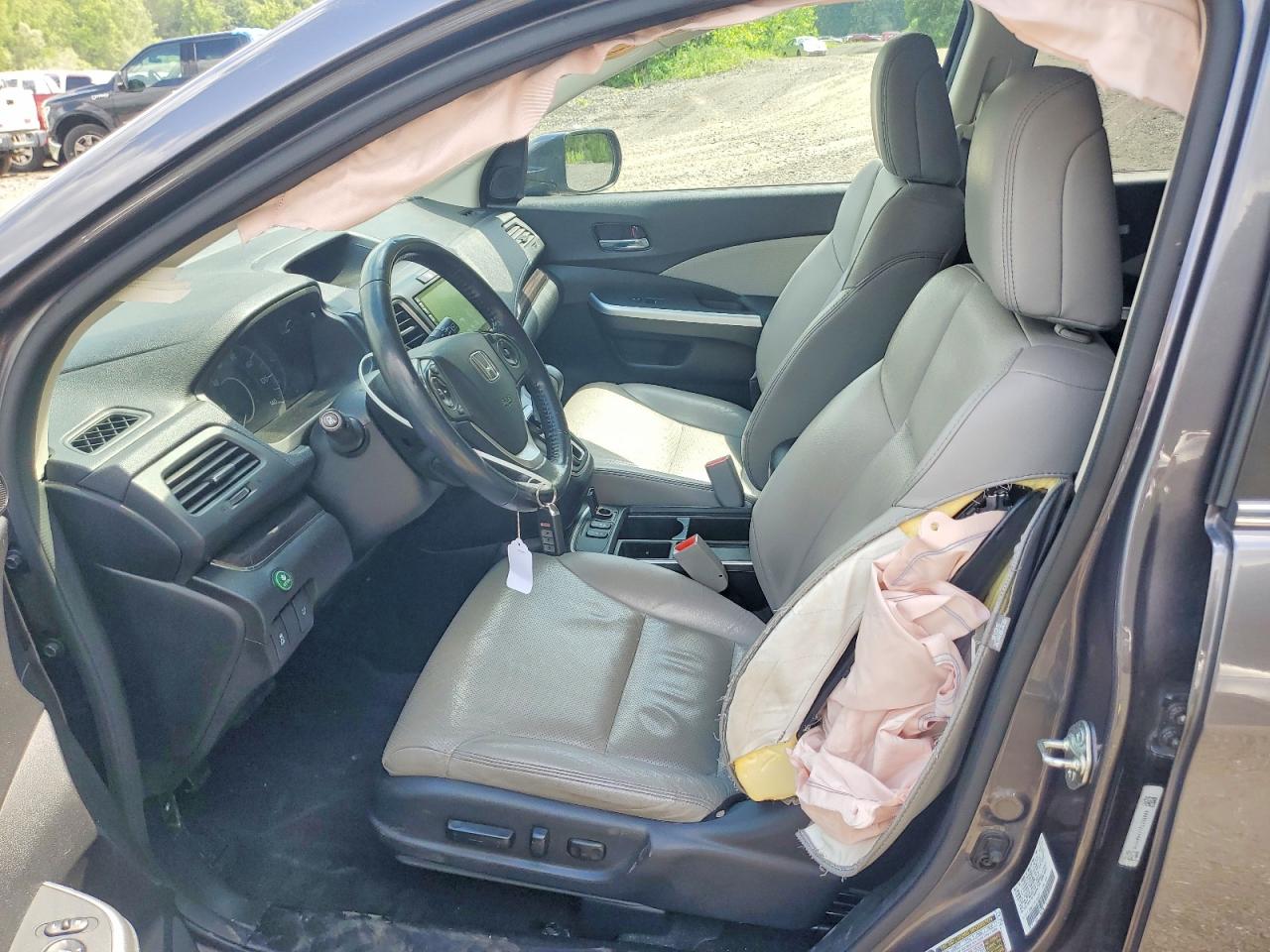 2015 Honda Cr-v Exl Gray vin: 5J6RM4H71FL028895