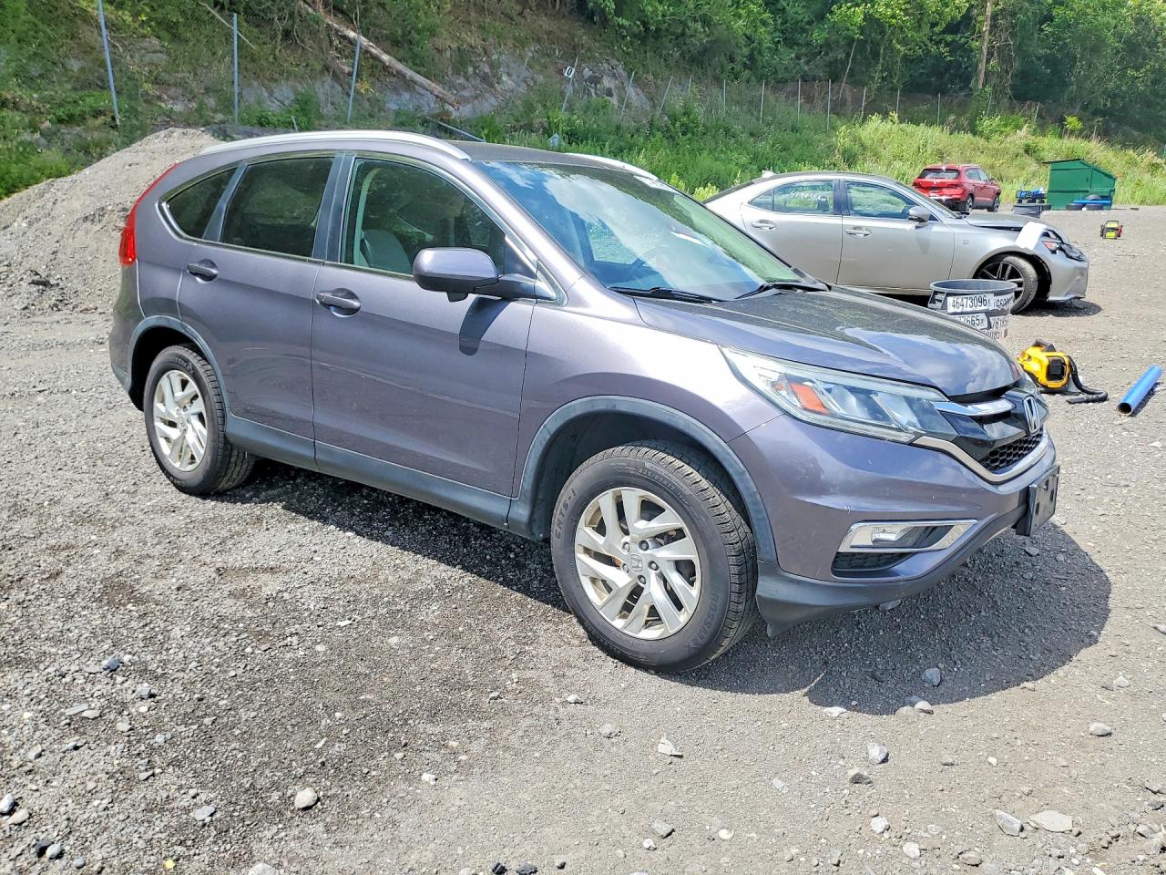 2015 Honda Cr-v Exl Gray vin: 5J6RM4H71FL028895