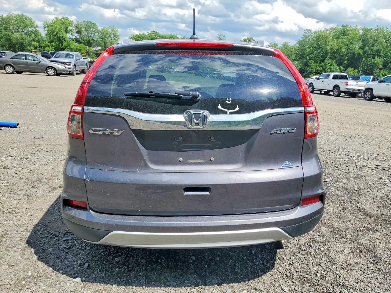 2015 Honda Cr-v Exl Gray vin: 5J6RM4H71FL028895